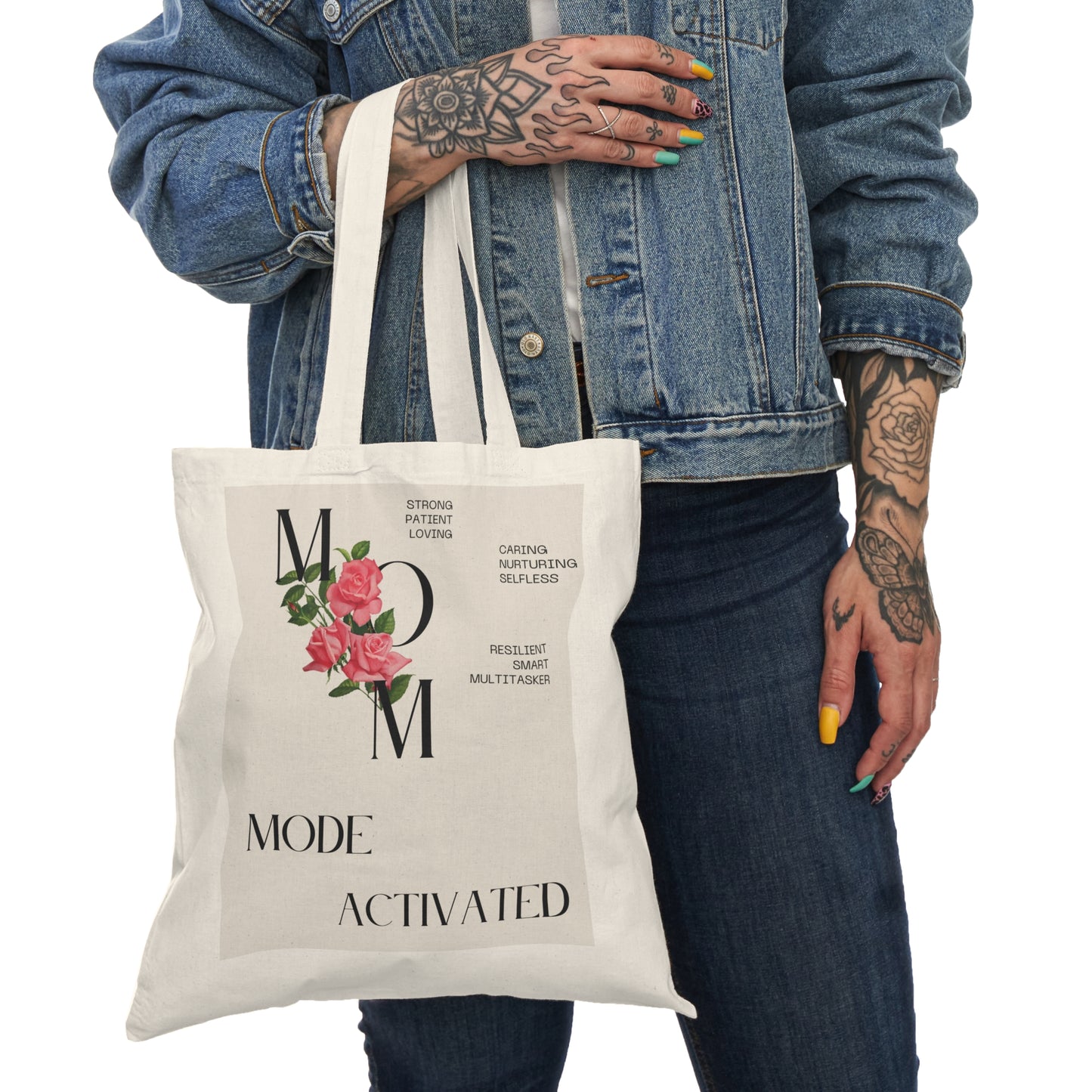 Mom Mode Activated Tote Bag - Perfect for Mother's Day Gifts, Eco-Friendly Shopping, Daily Errands, Cute Gift for Moms
