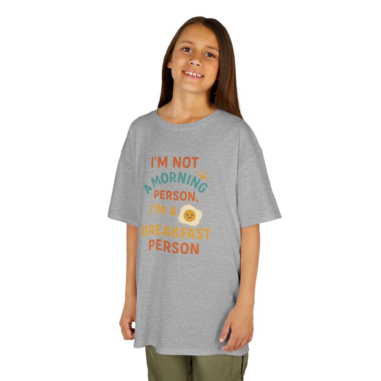 Funny Breakfast Kids Tee for Little Food Lovers, Kid's Cotton Shirt, Morning Humor Tee, Gift for Foodie Kids, Cute Toddler Outfit