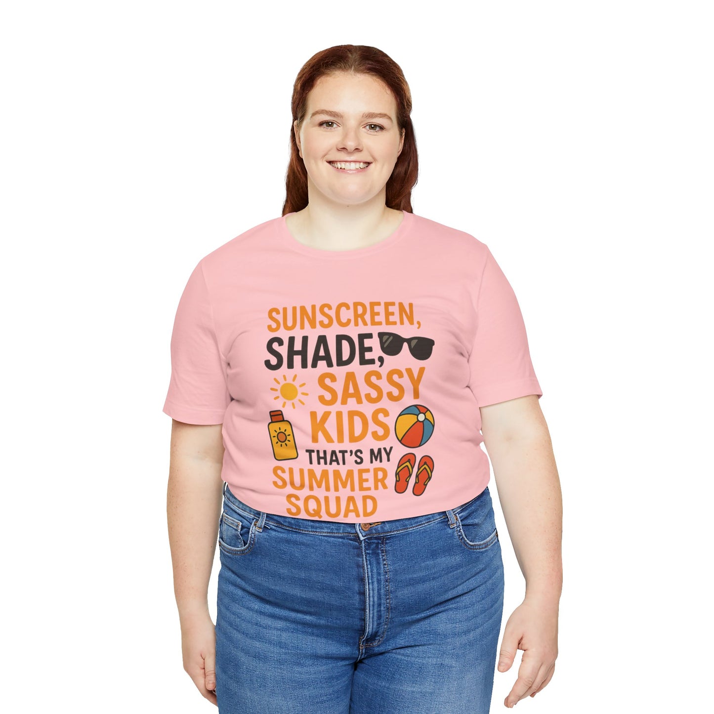 Sassy Summer Squad Tee - Fun Unisex T-Shirt for Family Outings, Beach Days, Summer Parties, Mom Gift, Kids Activity