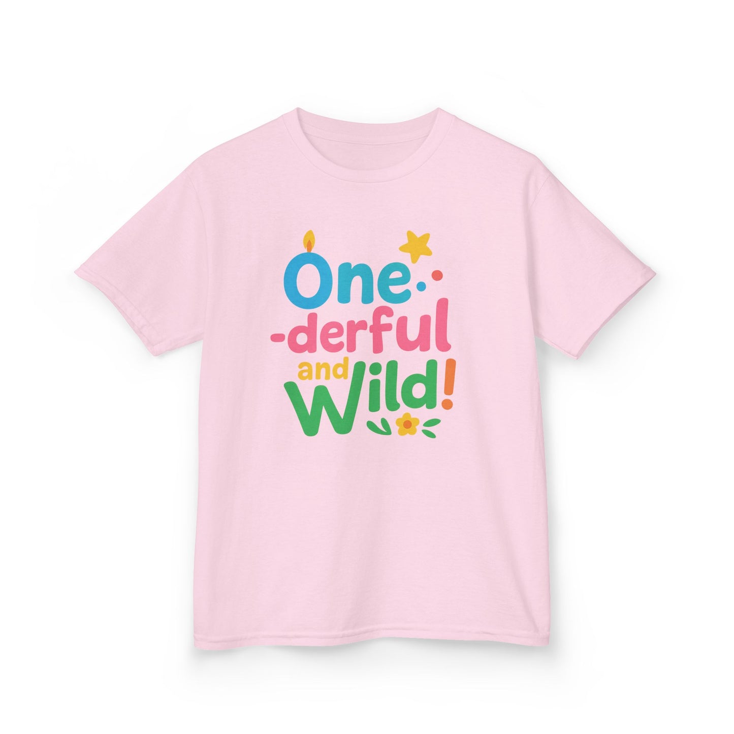 One-derful and Wild Kids Tee, Fun Birthday Gift, Toddler T-Shirt, Playful Cotton Shirt, Colorful Kids Apparel