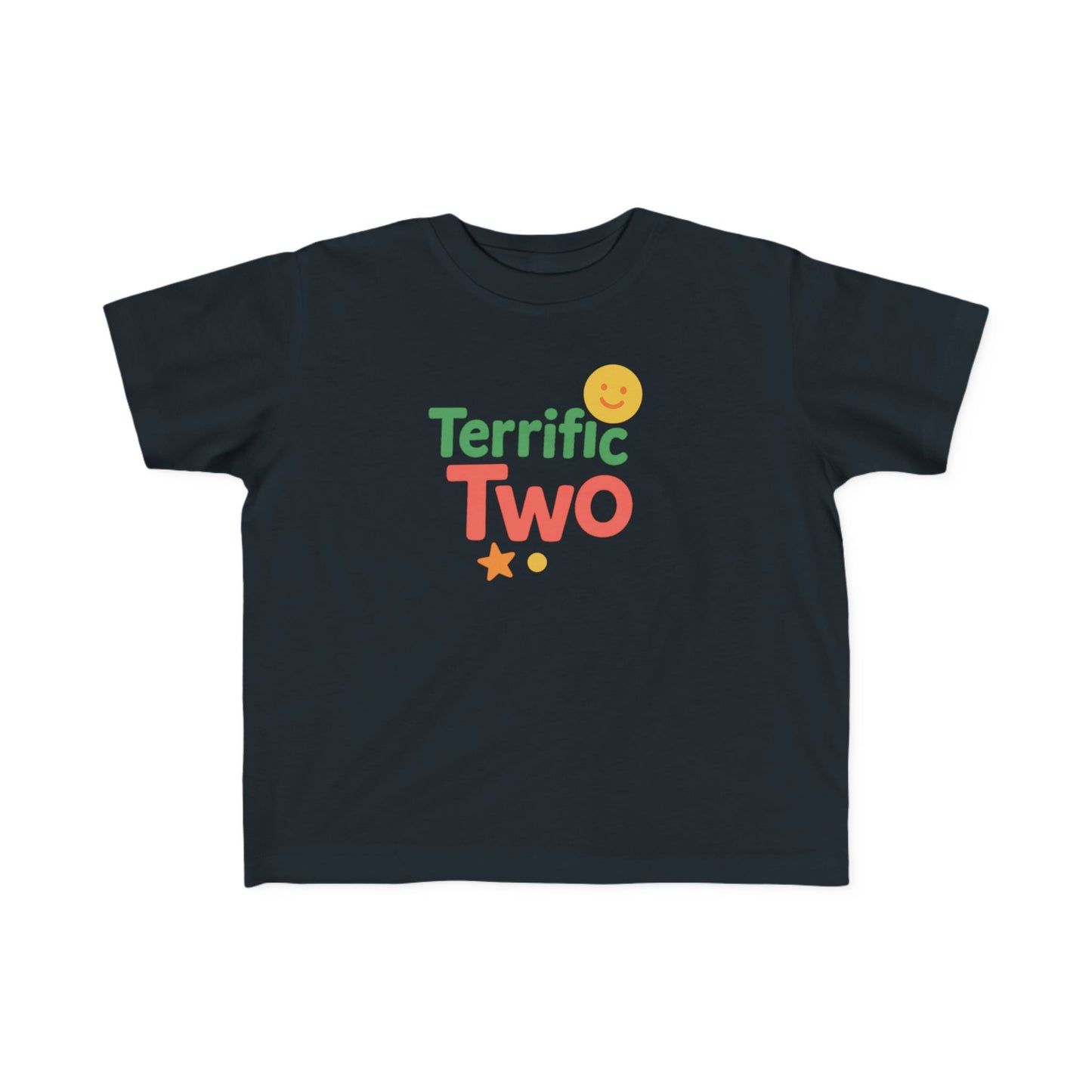 Toddler Fine Jersey Tee - Terrific Two Celebration Shirt, Birthday Gift, Cute Kids Apparel, Fun Toddler Top, Playtime Tee