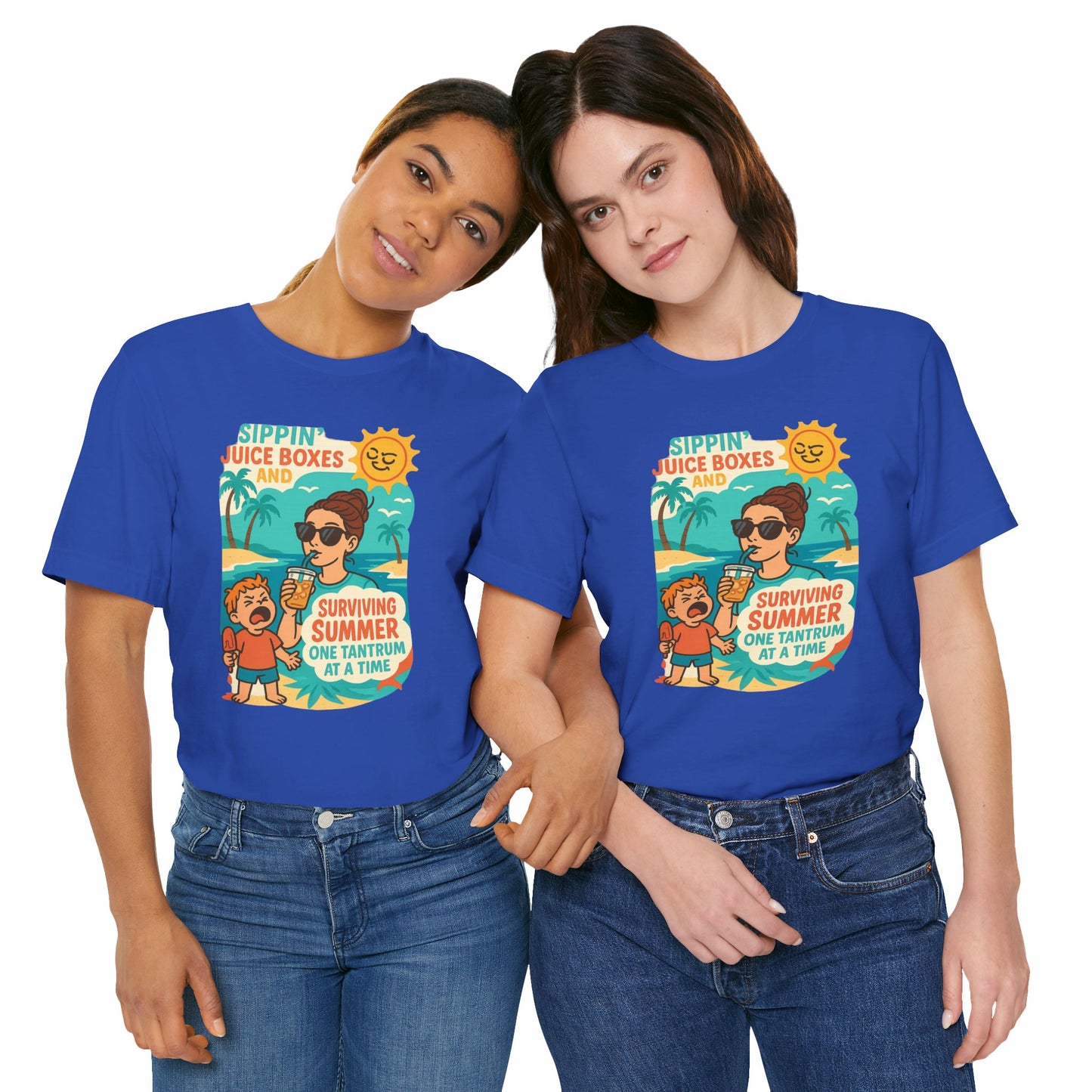 Summer Survival Tee: Fun Family Vibe, Perfect for Mommies, Beach Days, and Playdates, Gifts for Moms, Summer Apparel
