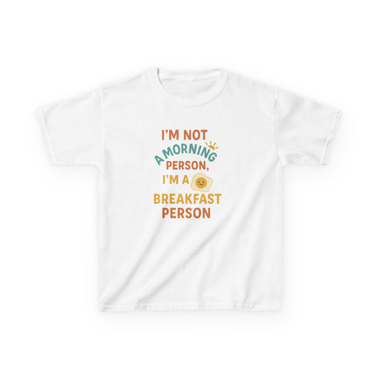 Funny Breakfast Kids Tee for Little Food Lovers, Kid's Cotton Shirt, Morning Humor Tee, Gift for Foodie Kids, Cute Toddler Outfit