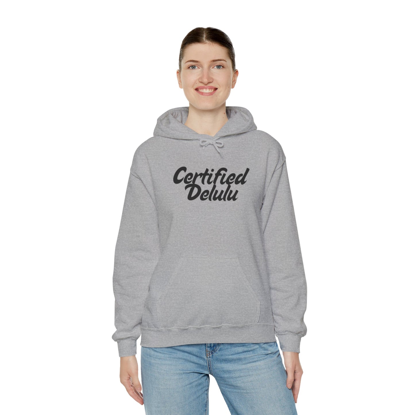 Certified Delulu Unisex Hoodie - Cozy Sweatshirt for Everyday Comfort