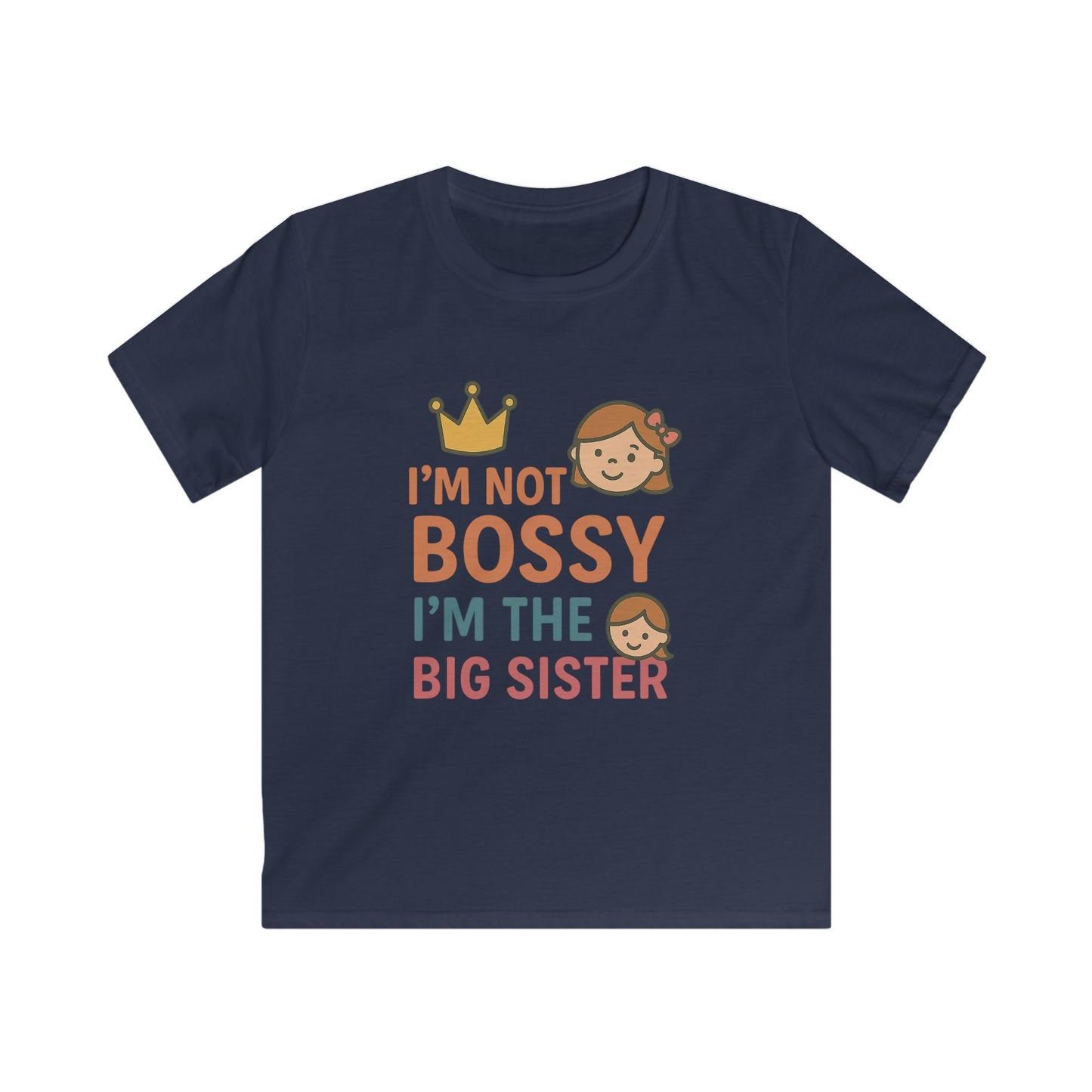 Big Sister Softstyle Tee, Cute Kids Shirt, Sister Gift, Birthday Shirt, Family Love Tee, Toddler Casual Wear