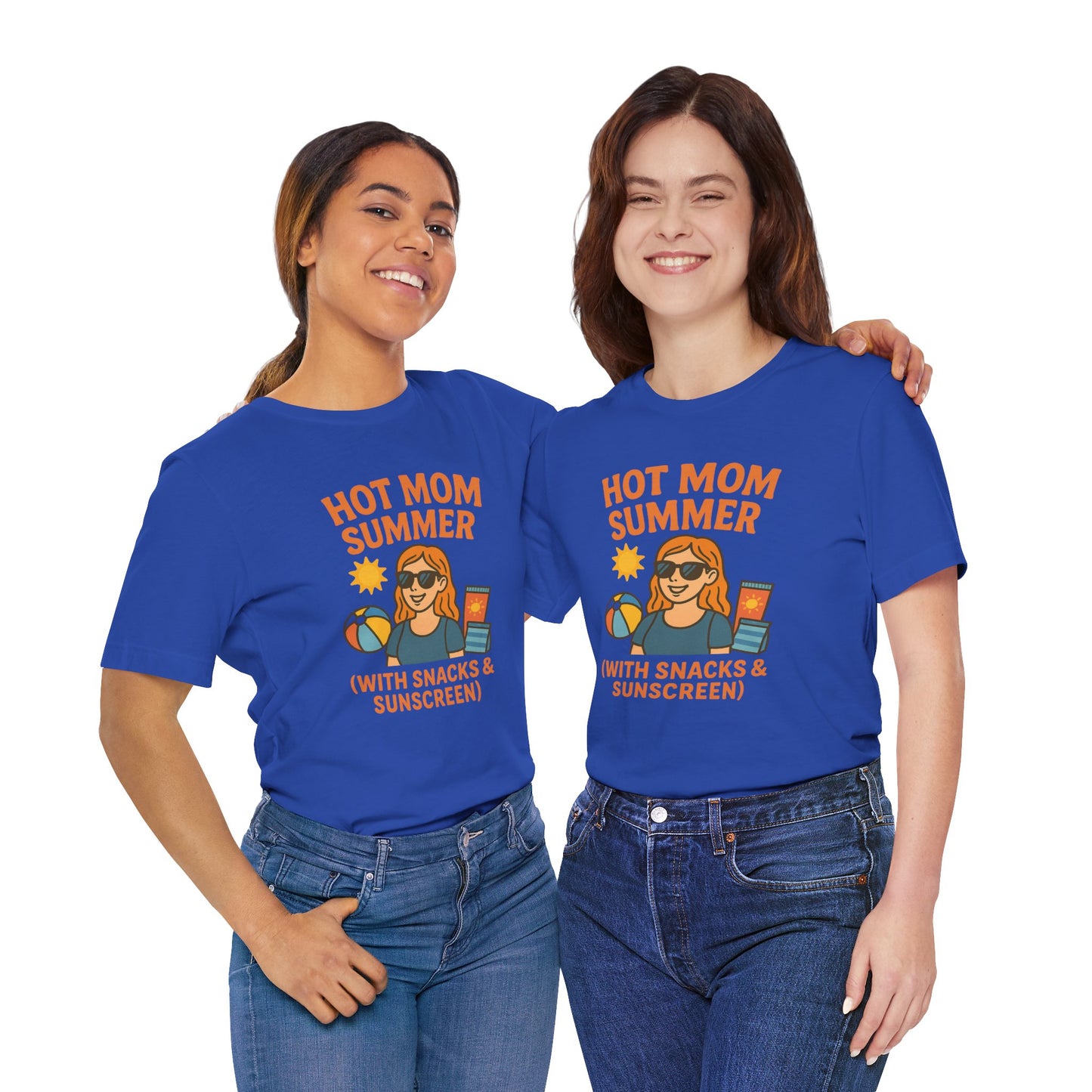 Hot Mom Summer Tee, Perfect for Summer Vacations, Mothers Day Gift, Family Outings, Beach Parties, Fun Summer Style