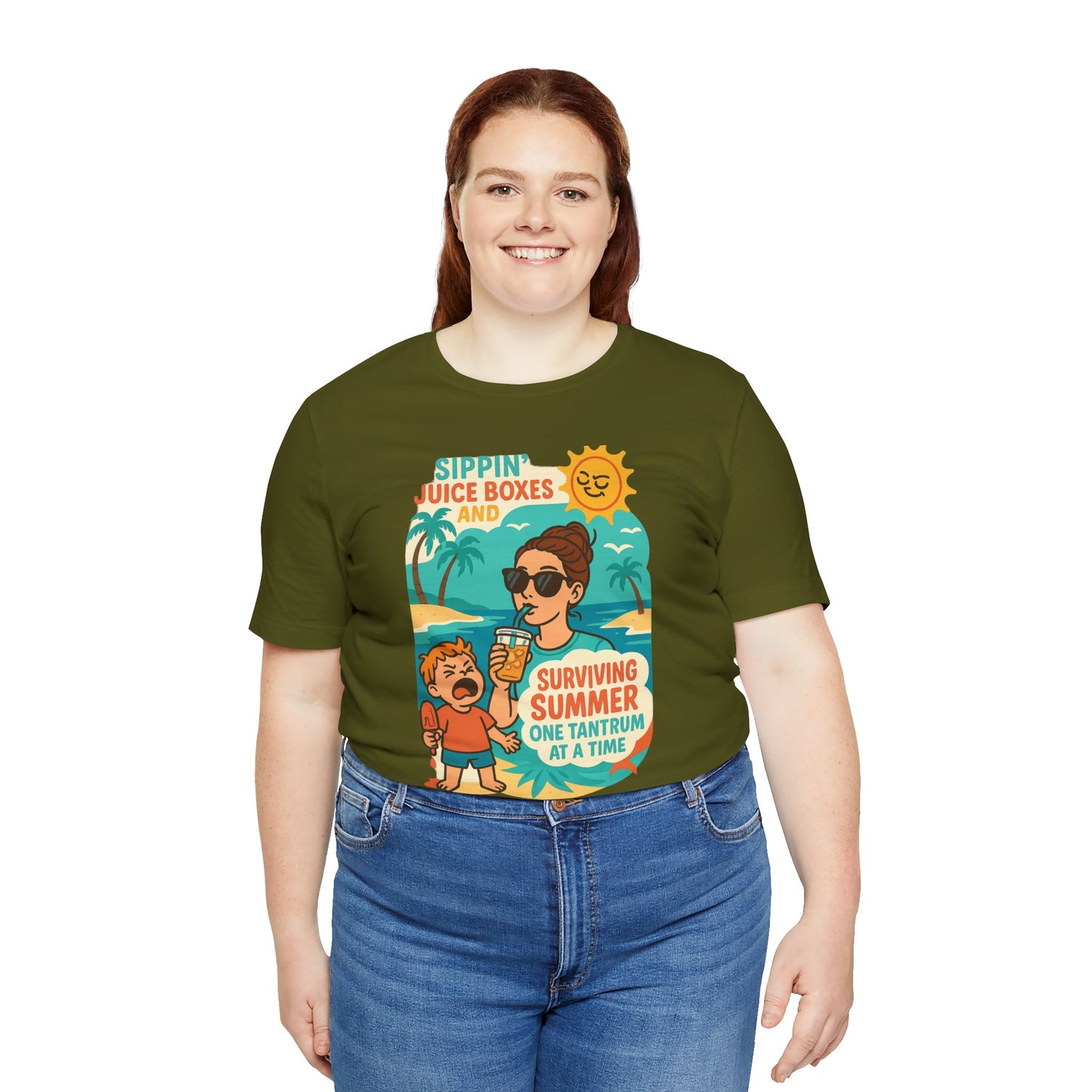 Summer Survival Tee: Fun Family Vibe, Perfect for Mommies, Beach Days, and Playdates, Gifts for Moms, Summer Apparel
