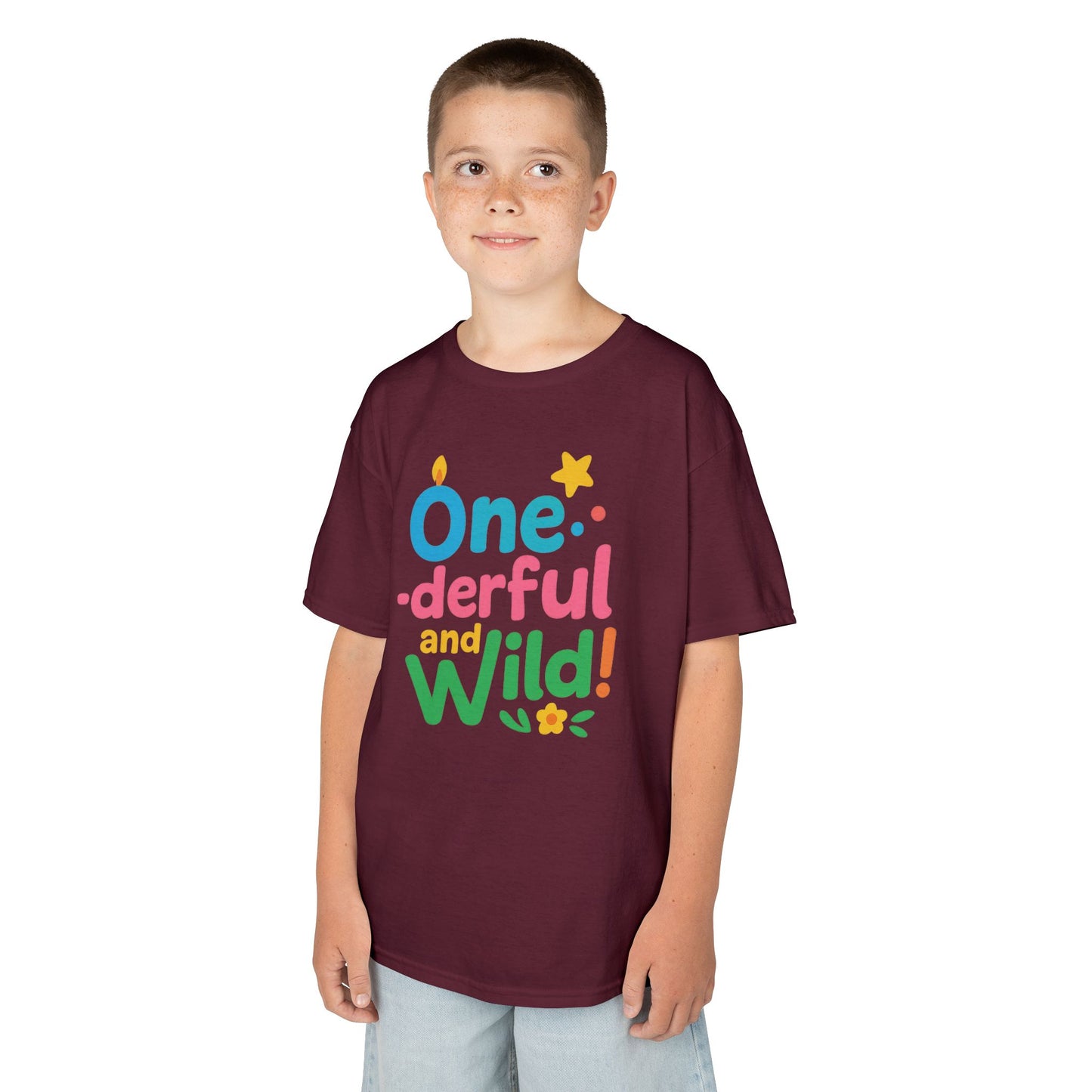 One-derful and Wild Kids Tee, Fun Birthday Gift, Toddler T-Shirt, Playful Cotton Shirt, Colorful Kids Apparel