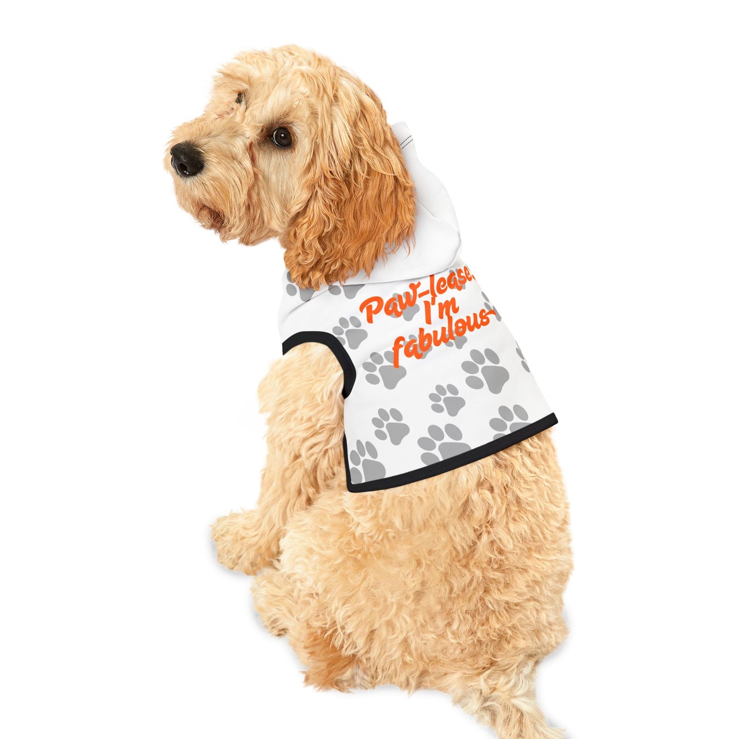 Fabulous Paw Print Pet Hoodie - Cozy & Stylish Dog or Cat Apparel