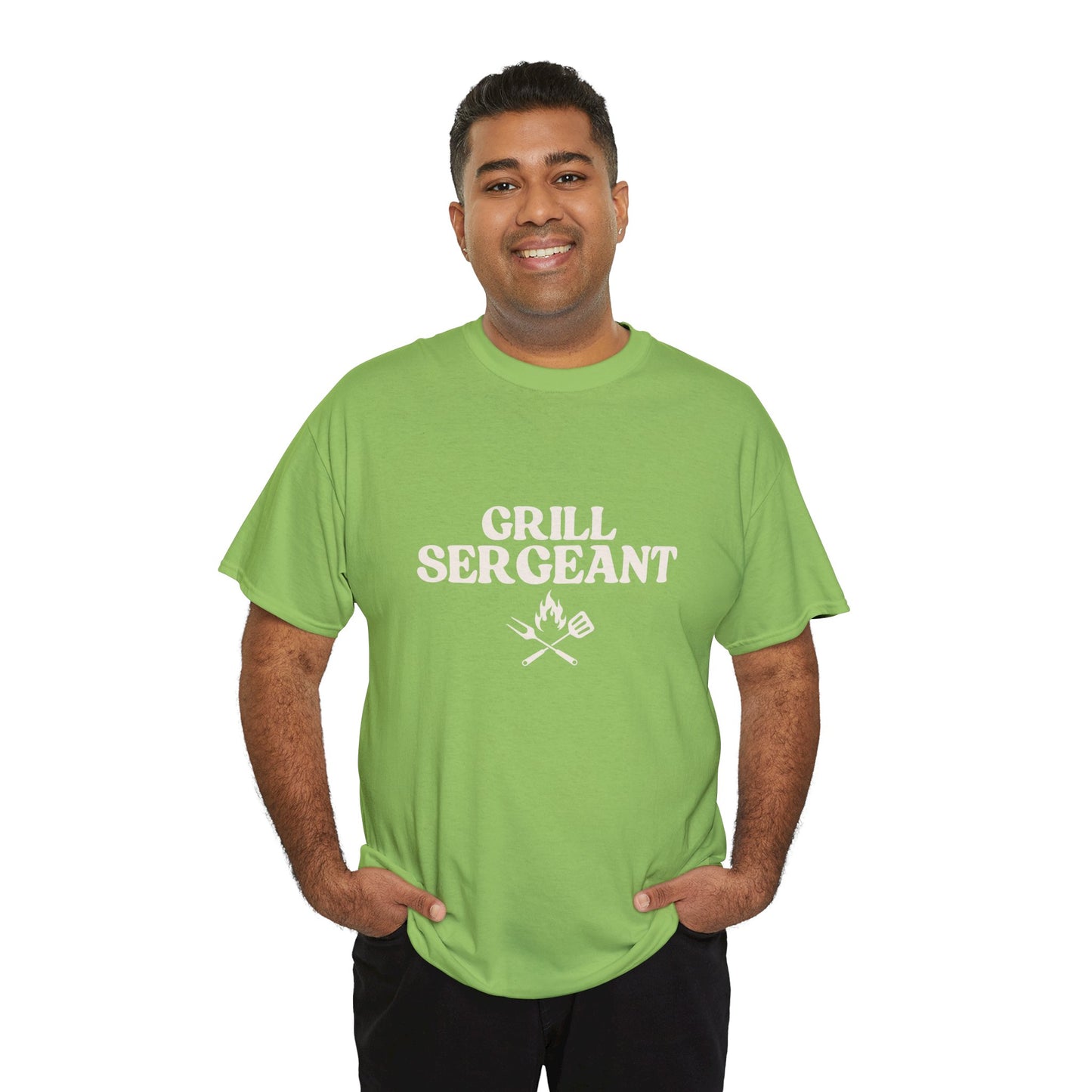 Unisex Cotton Tee - Grill Sergeant, Funny BBQ Shirt, Father's Day Gift, Cookout Apparel, Summer Party Wear, Casual T-Shirt