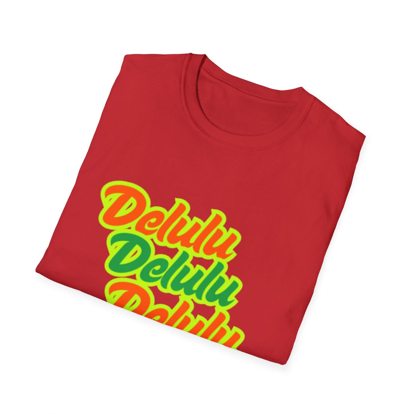 Colorful 'Delulu' Unisex Softstyle T-Shirt - Fun & Casual Fashion