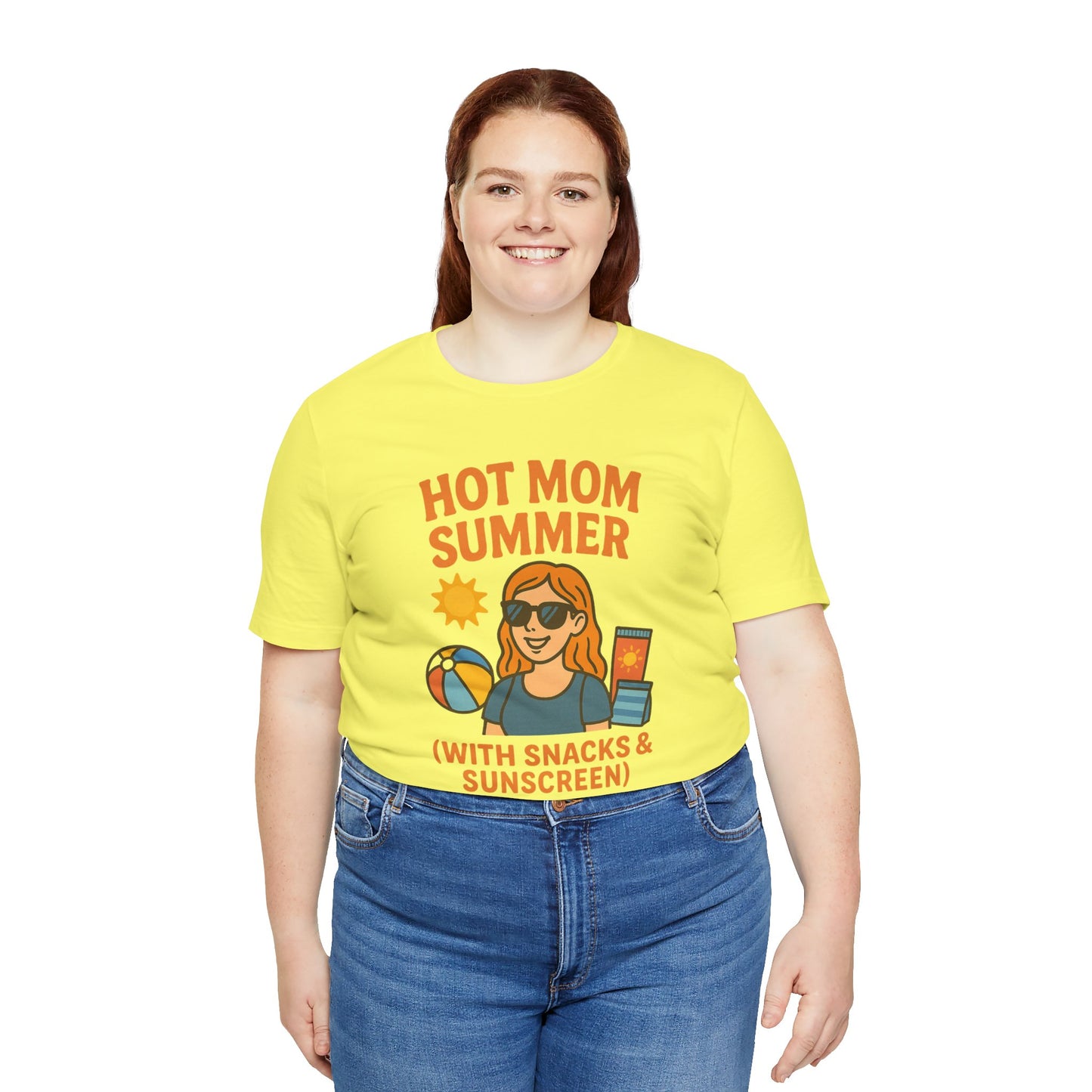 Hot Mom Summer Tee, Perfect for Summer Vacations, Mothers Day Gift, Family Outings, Beach Parties, Fun Summer Style