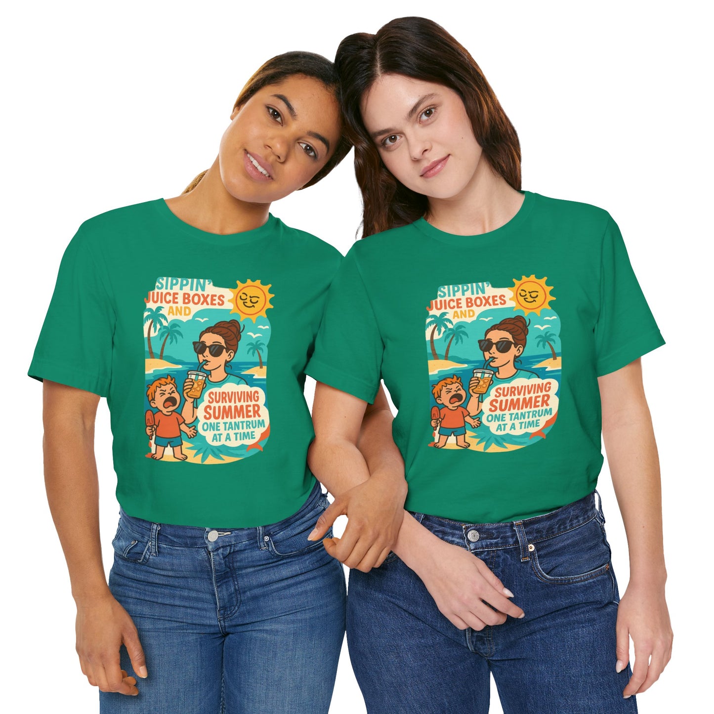 Summer Survival Tee: Fun Family Vibe, Perfect for Mommies, Beach Days, and Playdates, Gifts for Moms, Summer Apparel