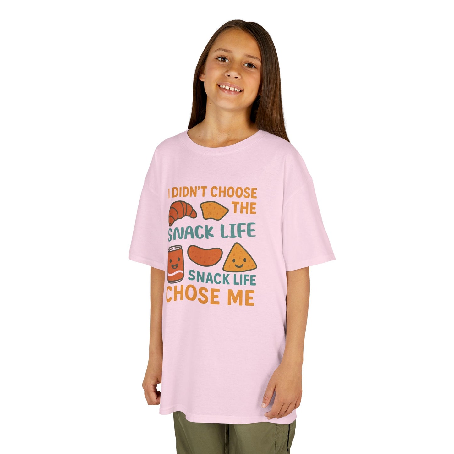 Snack Life Kids Tee, Funny Kids T-Shirt, Snack Lover Shirt, Birthday Gift for Kids, Cute Food Tee