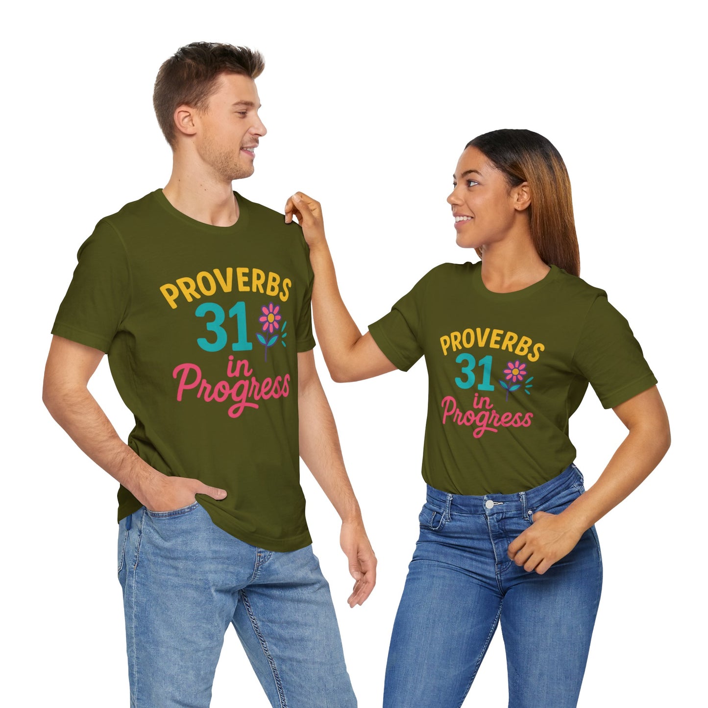 Proverbs 31 in Progress Tee | Inspirational Unisex T-Shirt, Faith-Based Apparel, Christian Gift, Motivational Wear, Bible Verse Tee
