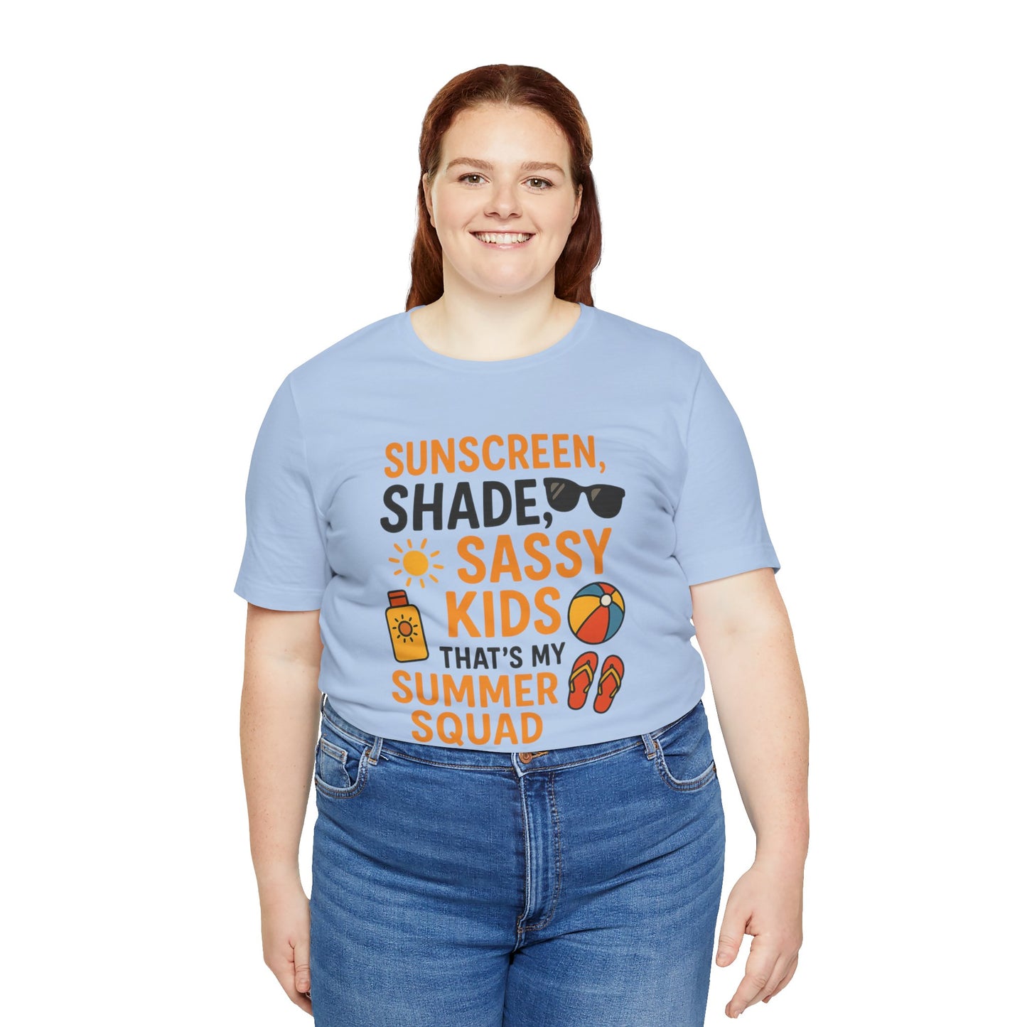 Sassy Summer Squad Tee - Fun Unisex T-Shirt for Family Outings, Beach Days, Summer Parties, Mom Gift, Kids Activity