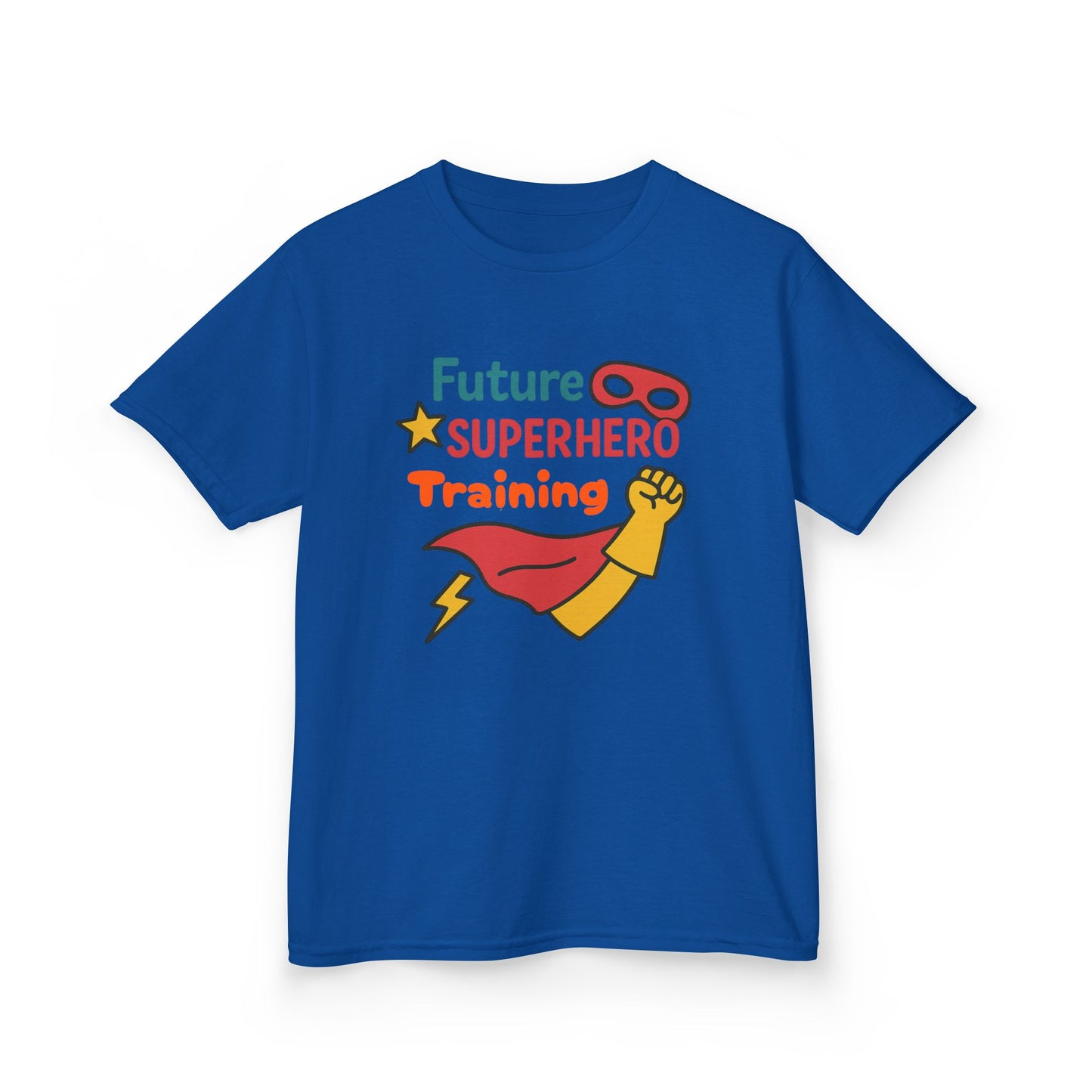 Future Superhero Kids Tee, Youth Graphic T-Shirt, Training Shirt for Kids, Fun Birthday Gift, Playful Party Outfit