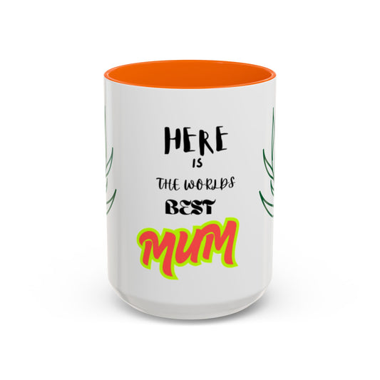 Best Mum Accent Coffee Mug | Perfect Gift for Mother's Day