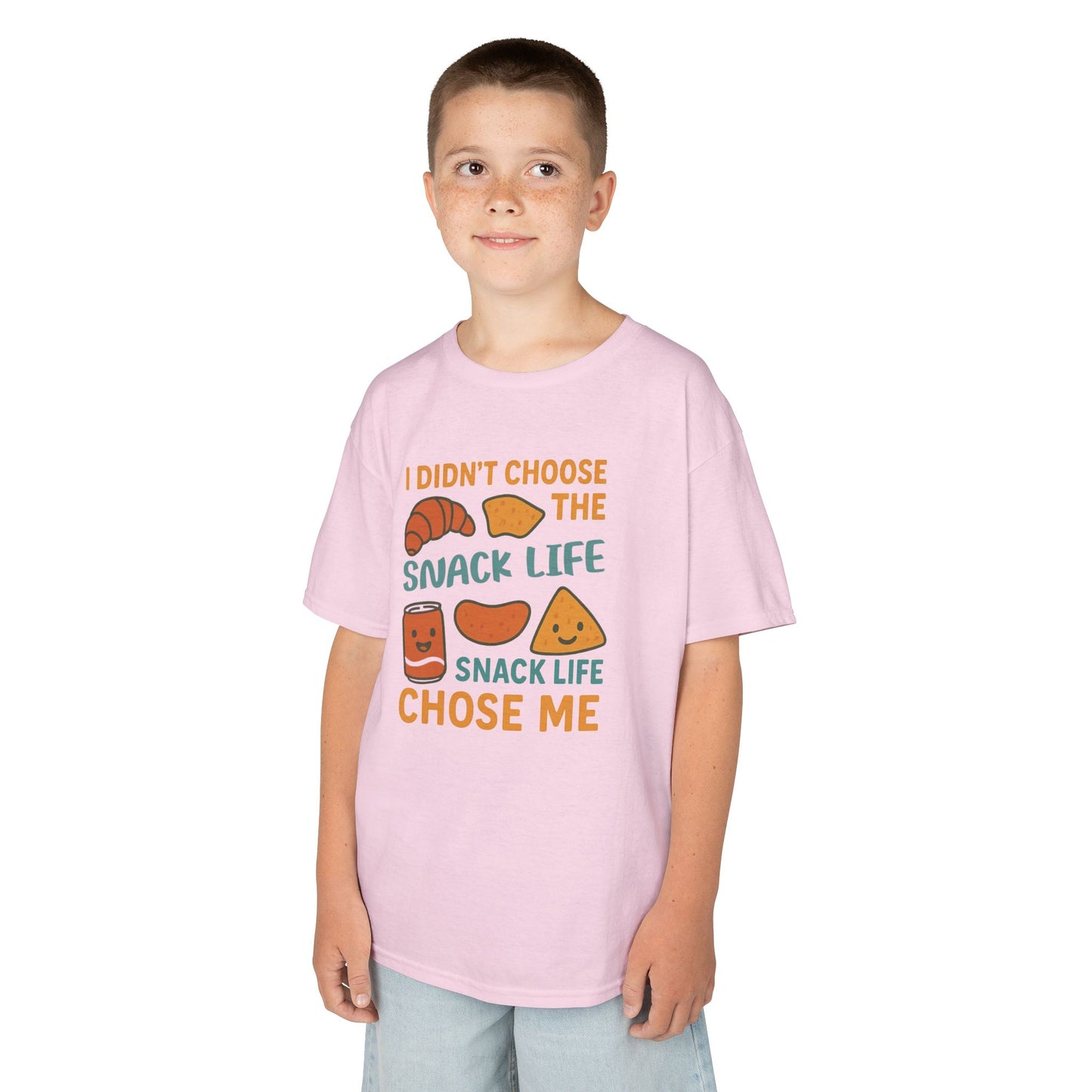 Snack Life Kids Tee, Funny Kids T-Shirt, Snack Lover Shirt, Birthday Gift for Kids, Cute Food Tee