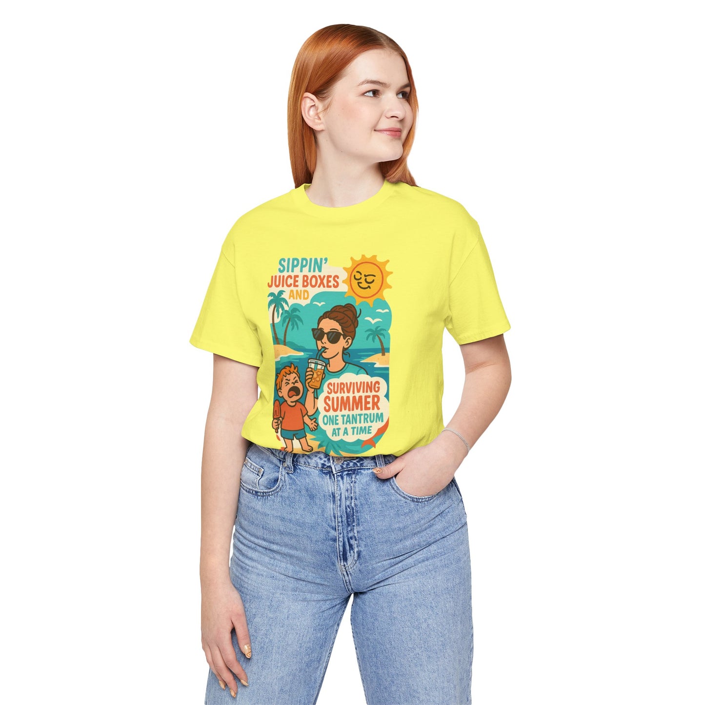 Summer Survival Tee: Fun Family Vibe, Perfect for Mommies, Beach Days, and Playdates, Gifts for Moms, Summer Apparel