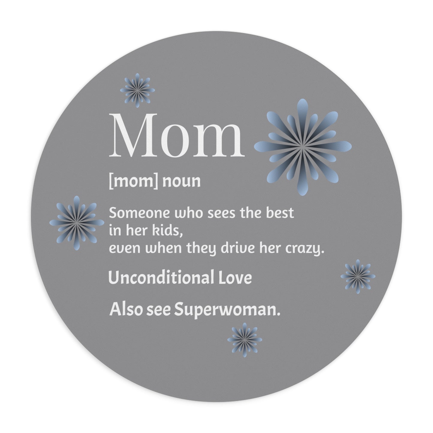 Elegant Mom Mouse Pad, Unique Gift for Mom, Home Office Decor, Thoughtful Mother's Day Gift, Inspirational Desk Accessory