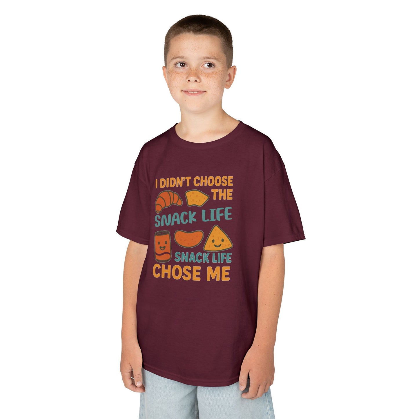 Snack Life Kids Tee, Funny Kids T-Shirt, Snack Lover Shirt, Birthday Gift for Kids, Cute Food Tee