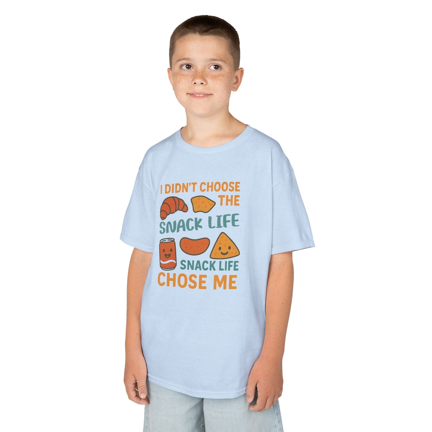 Snack Life Kids Tee, Funny Kids T-Shirt, Snack Lover Shirt, Birthday Gift for Kids, Cute Food Tee