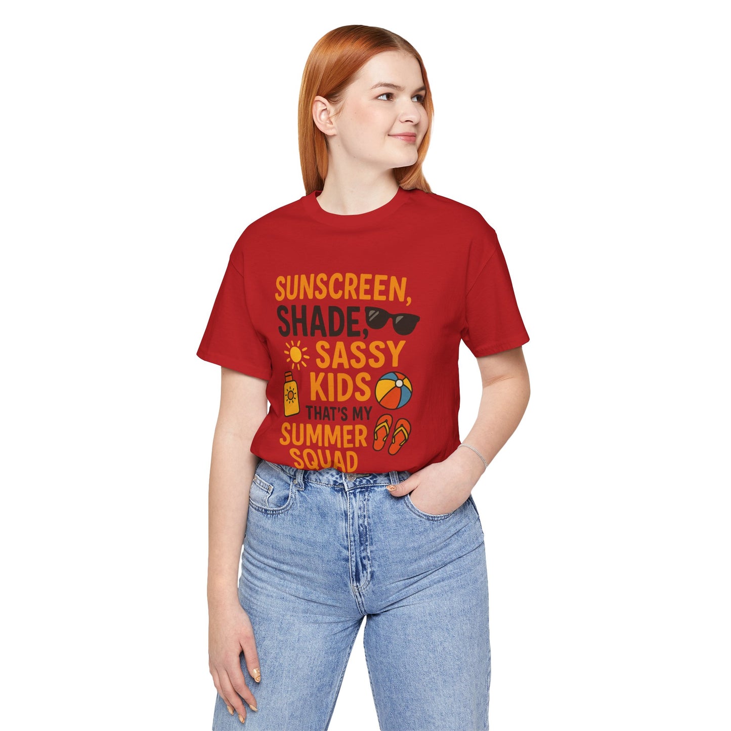 Sassy Summer Squad Tee - Fun Unisex T-Shirt for Family Outings, Beach Days, Summer Parties, Mom Gift, Kids Activity