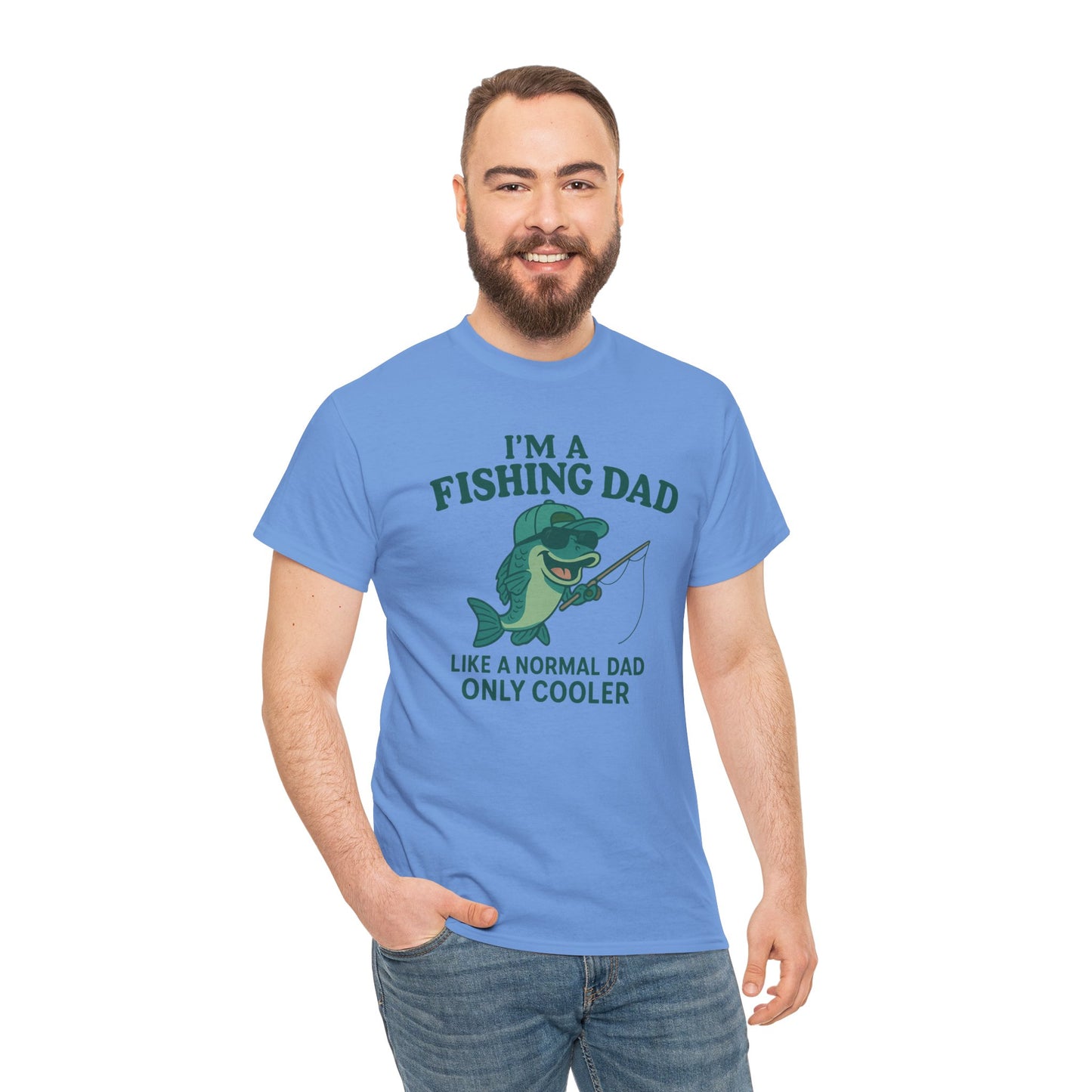 Fishing Dad Humor Tee - Perfect Gift for Father's Day, Fishing Enthusiasts, Casual Wear, Family Gatherings, Summer Fun