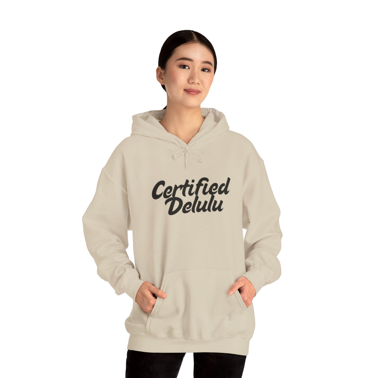 Certified Delulu Unisex Hoodie - Cozy Sweatshirt for Everyday Comfort