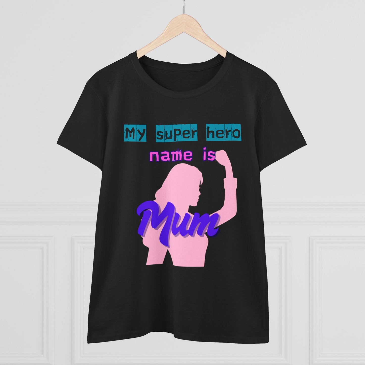 Super Mom Women's Midweight Cotton Tee - Fun Mother's Day Gift