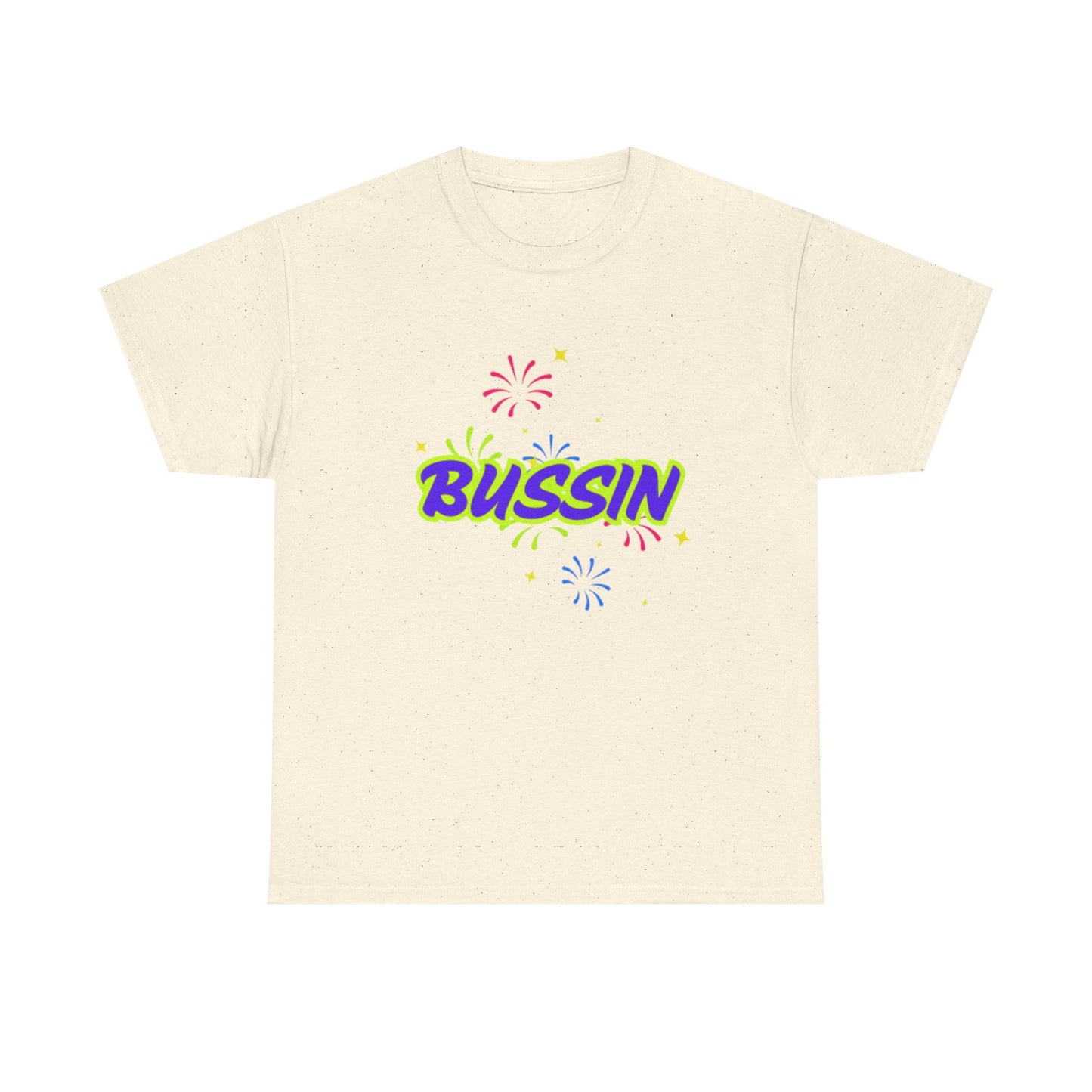 Bussin' Unisex Heavy Cotton Tee - Fun Graphic Shirt for Casual Wear
