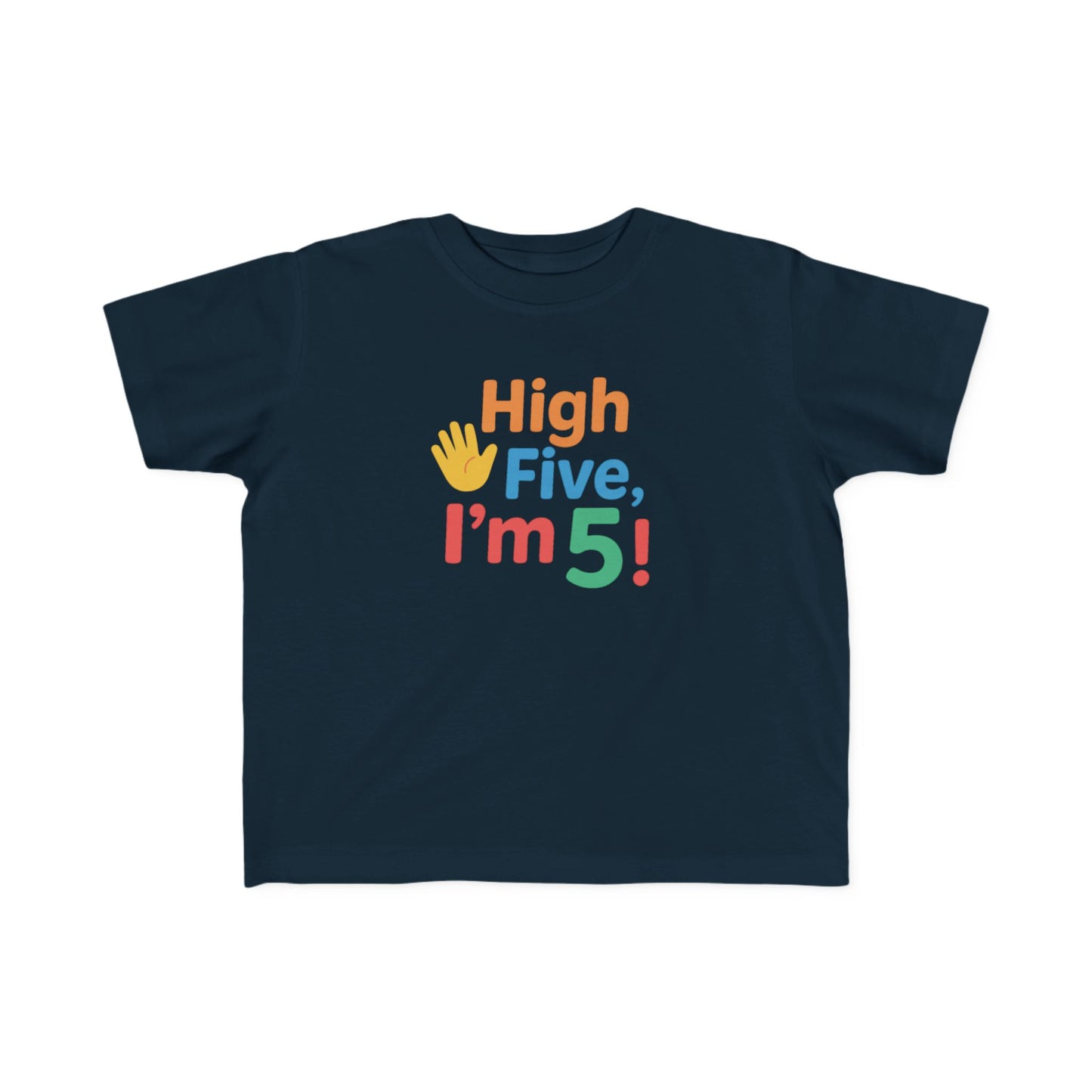 Toddler Birthday Tee | High Five I’m 5 | Fun Kids Shirt, 5th Birthday Gift, Toddler Apparel, Celebration Tee, Kids Party Outfit