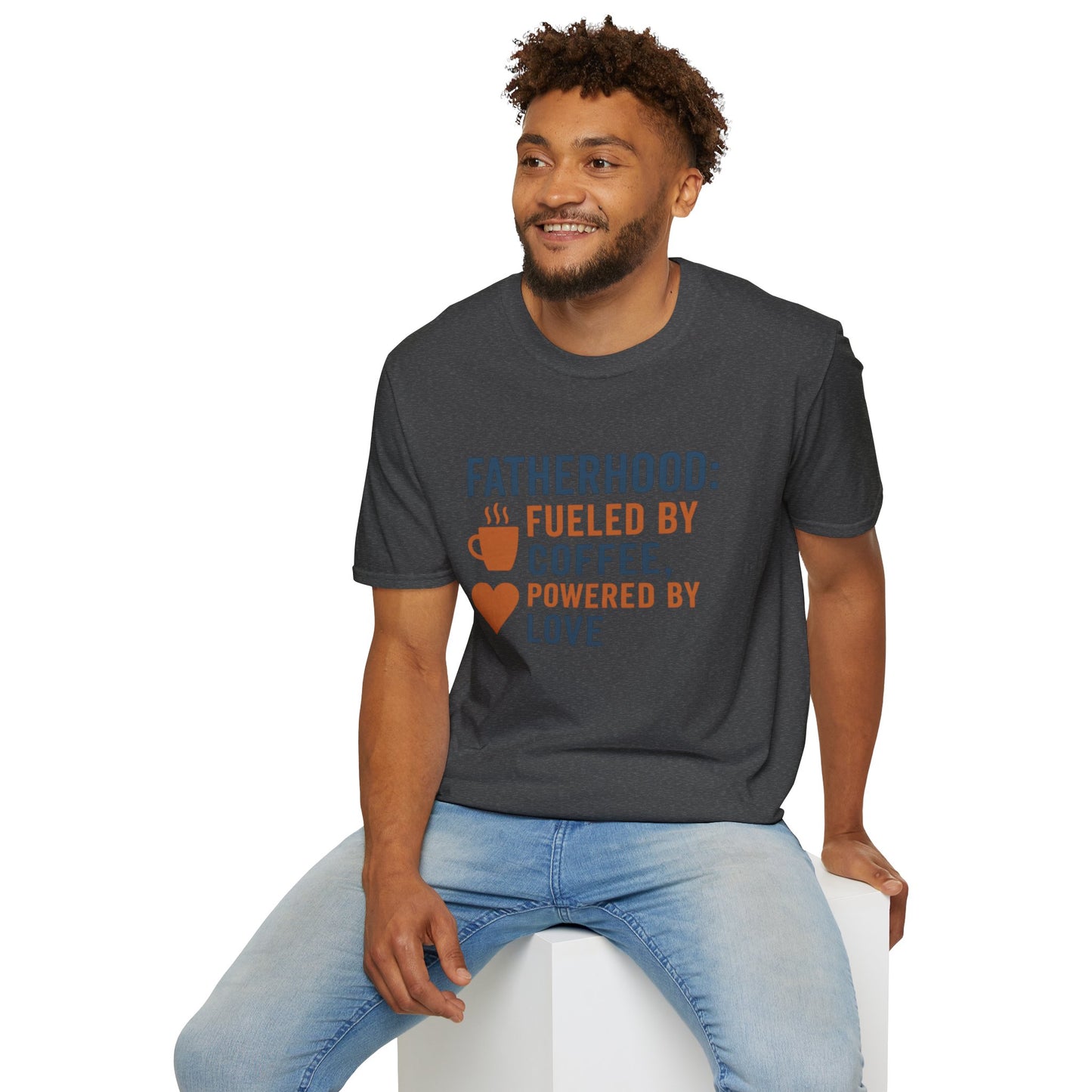 Fatherhood Coffee T-Shirt, Dad Shirt, Gift for Fathers, Unique Father's Day Tee, Casual Love Quote Tee
