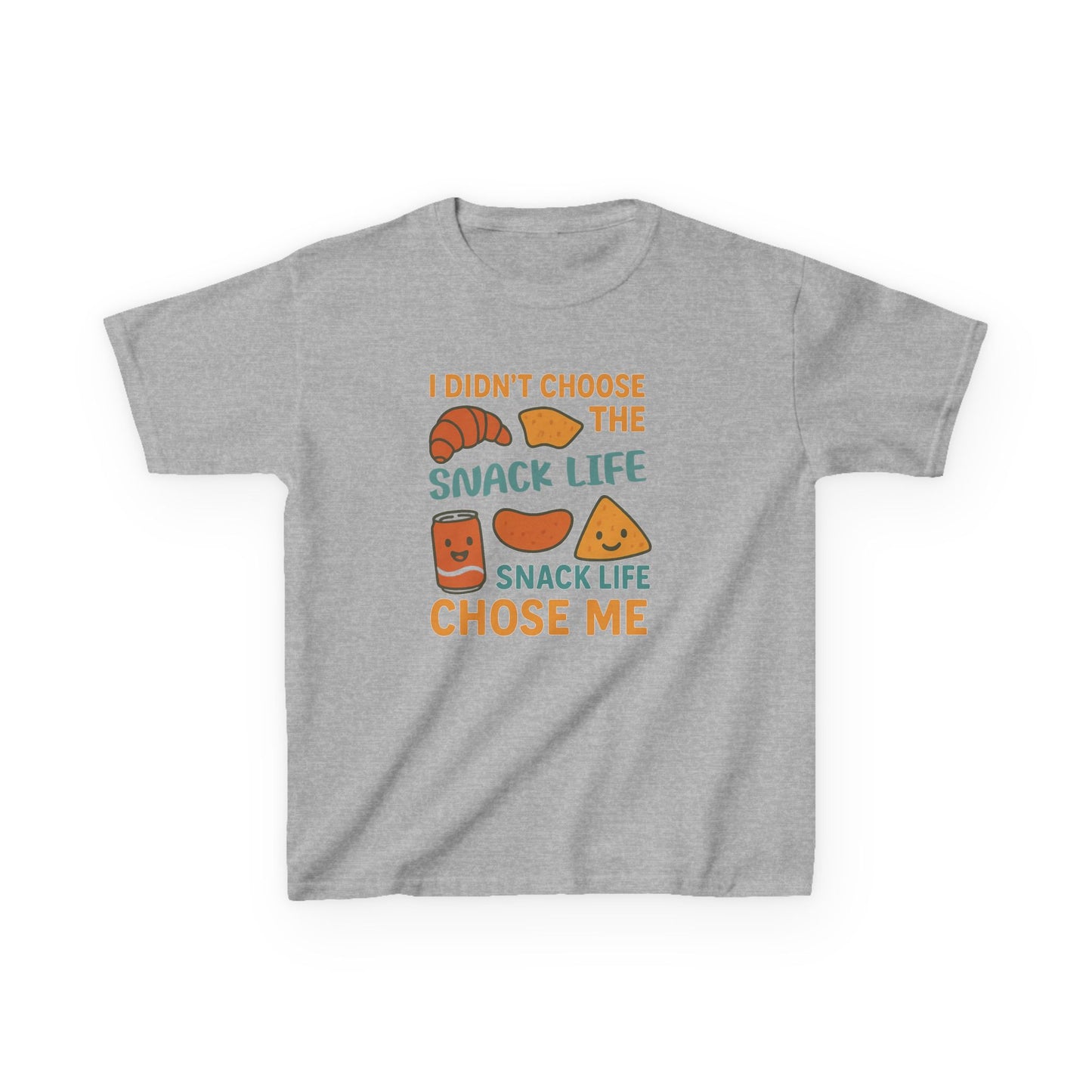 Snack Life Kids Tee, Funny Kids T-Shirt, Snack Lover Shirt, Birthday Gift for Kids, Cute Food Tee