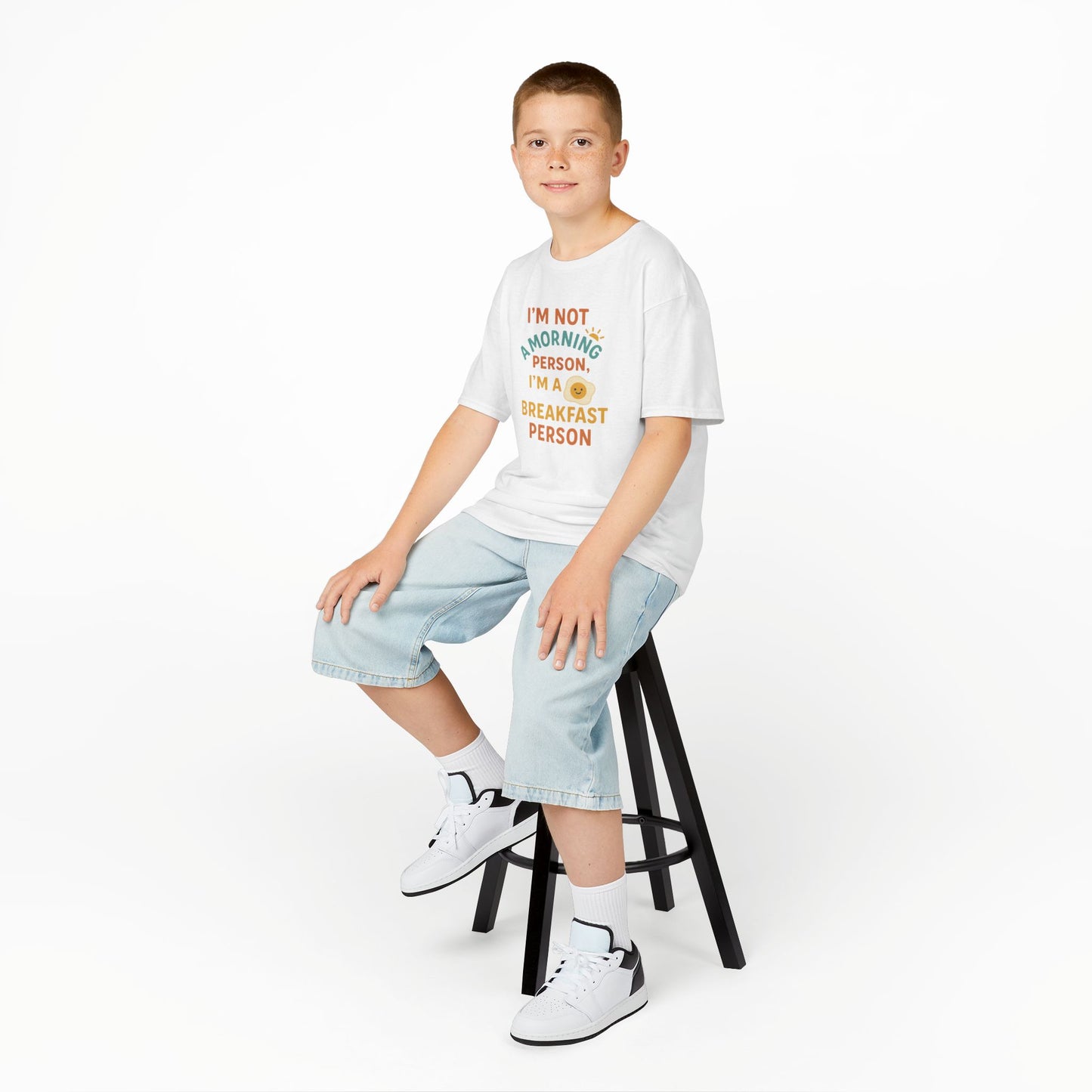 Funny Breakfast Kids Tee for Little Food Lovers, Kid's Cotton Shirt, Morning Humor Tee, Gift for Foodie Kids, Cute Toddler Outfit