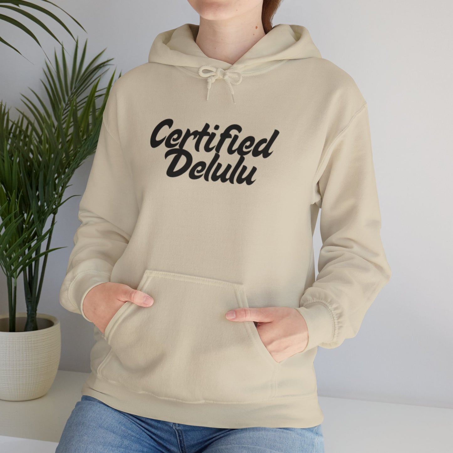 Certified Delulu Unisex Hoodie - Cozy Sweatshirt for Everyday Comfort