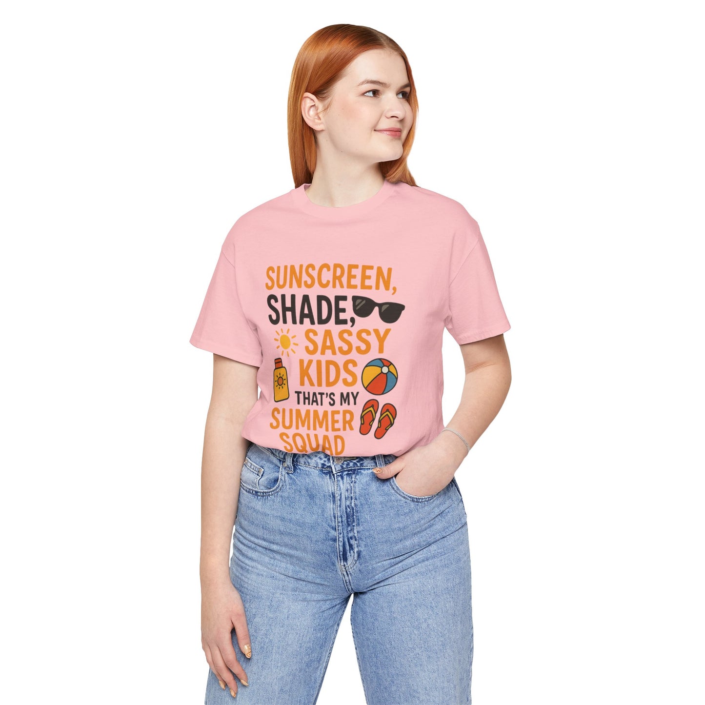 Sassy Summer Squad Tee - Fun Unisex T-Shirt for Family Outings, Beach Days, Summer Parties, Mom Gift, Kids Activity
