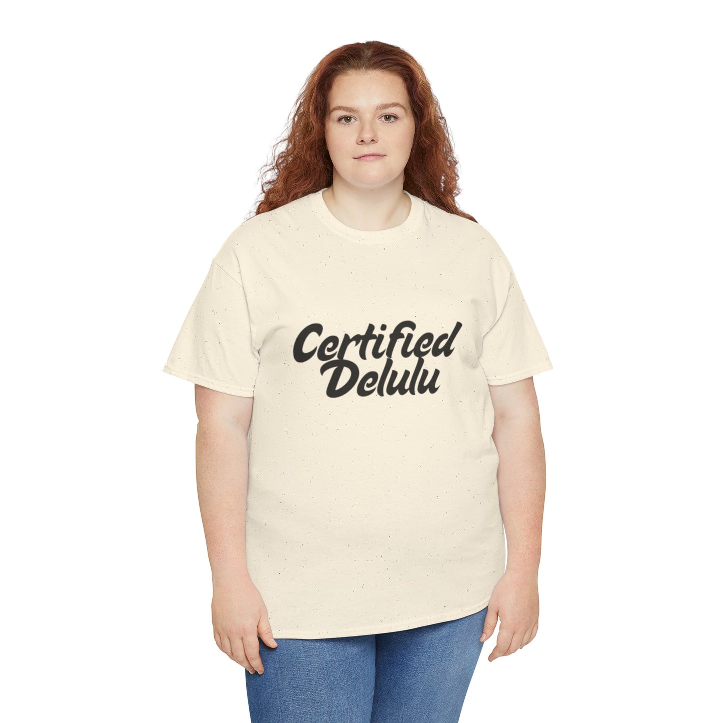 Certified Delulu Unisex Heavy Cotton Tee - Casual Shirt for Trendsetters
