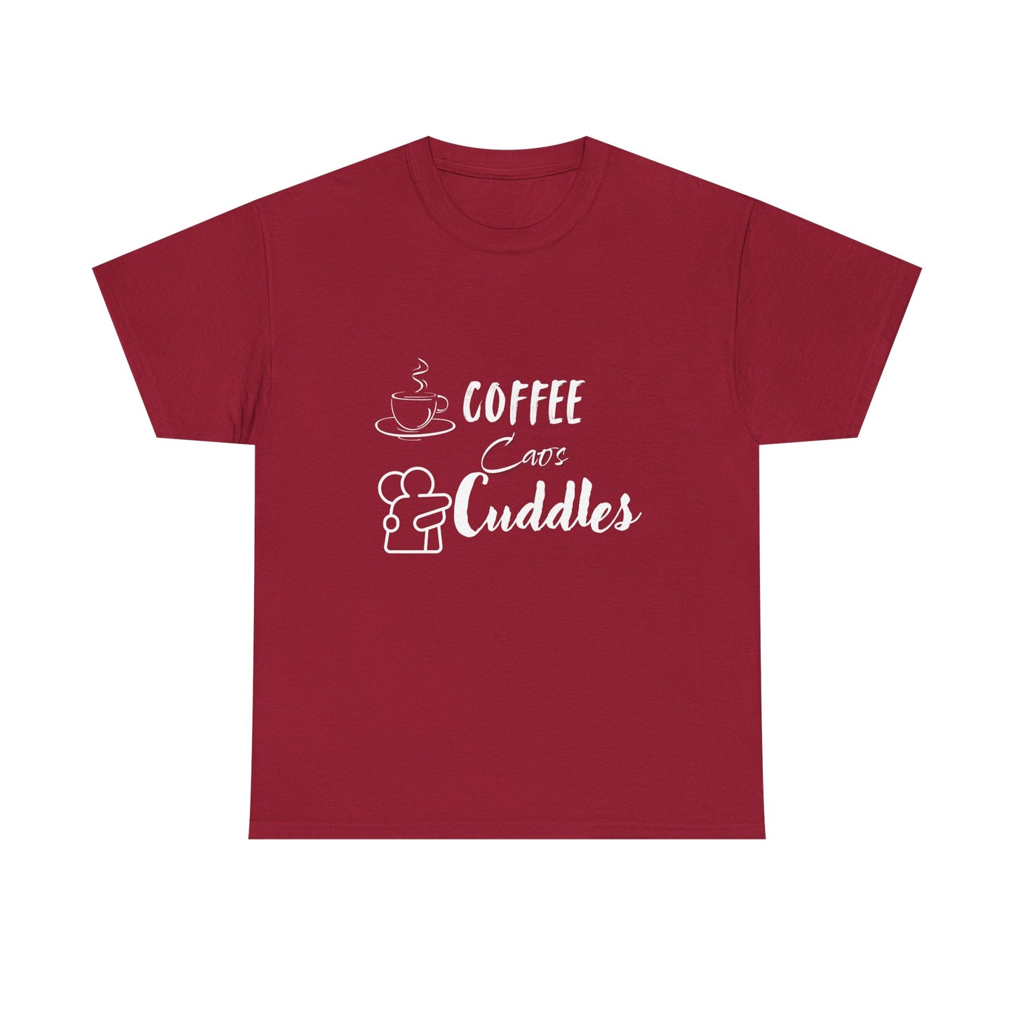 Cozy Coffee Cuddles Unisex Heavy Cotton Tee- Women