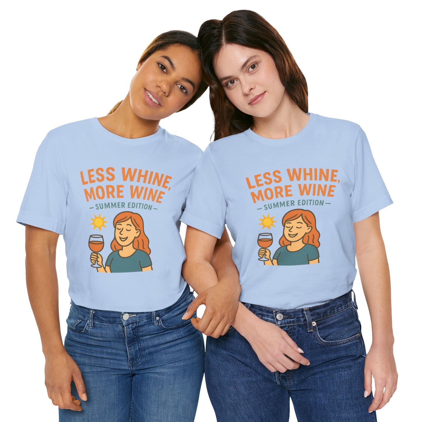 Less Whine, More Wine Tee | Fun Unisex Summer Shirt, Vintage Wine Lover Gift, Relaxed Fit Graphic Tee, Casual Wear, Party Outfit
