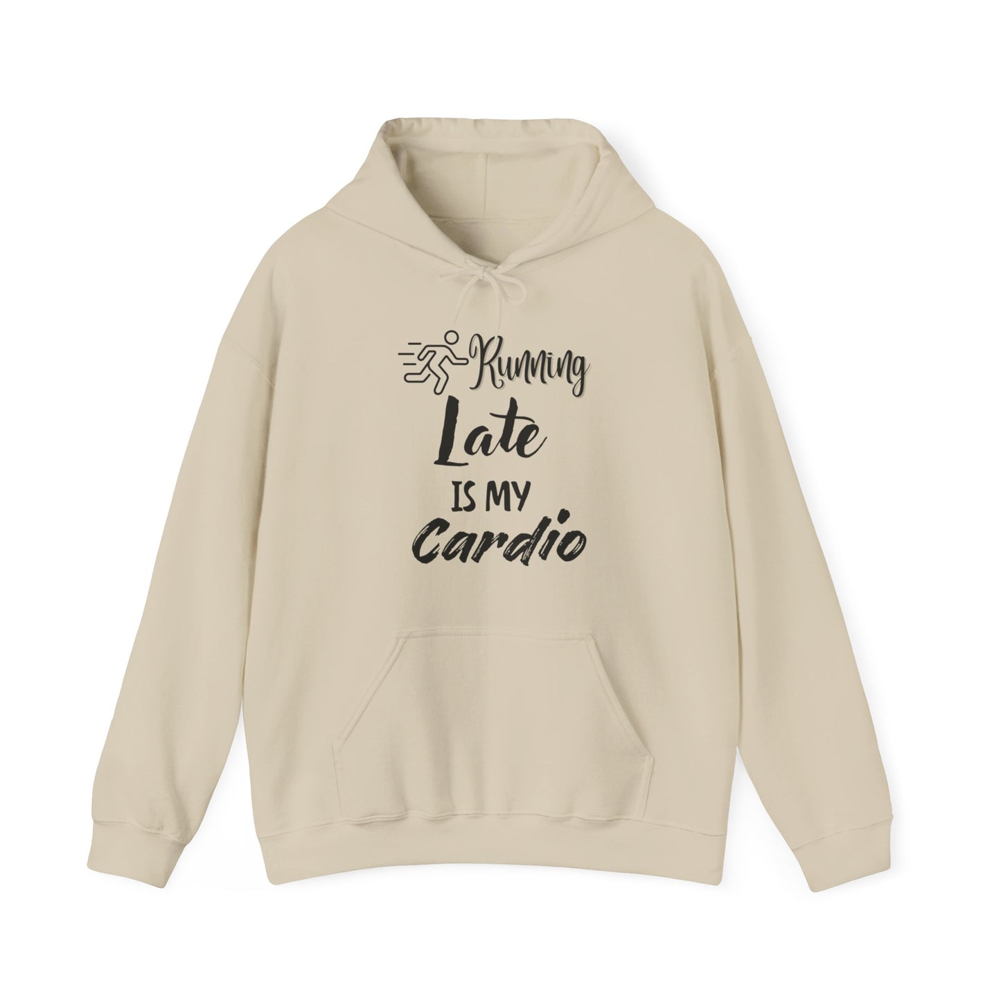 Running Late Is My Cardio Hoodie - Unisex Heavy Blend Sweatshirt