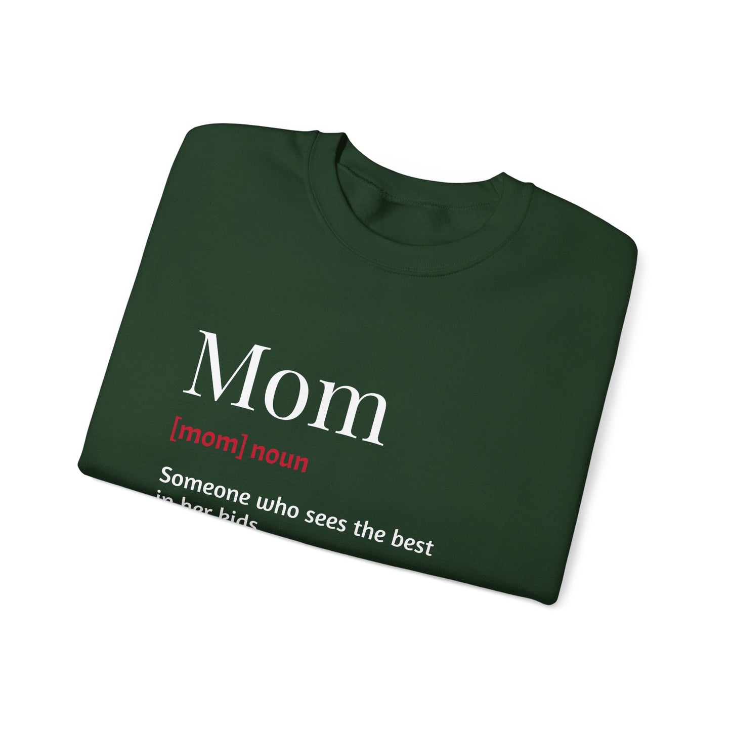 Mom Definition Crewneck Sweatshirt, Gift for Mom, Mother's Day Sweatshirt, Unconditional Love Apparel, Cozy Gift for Moms