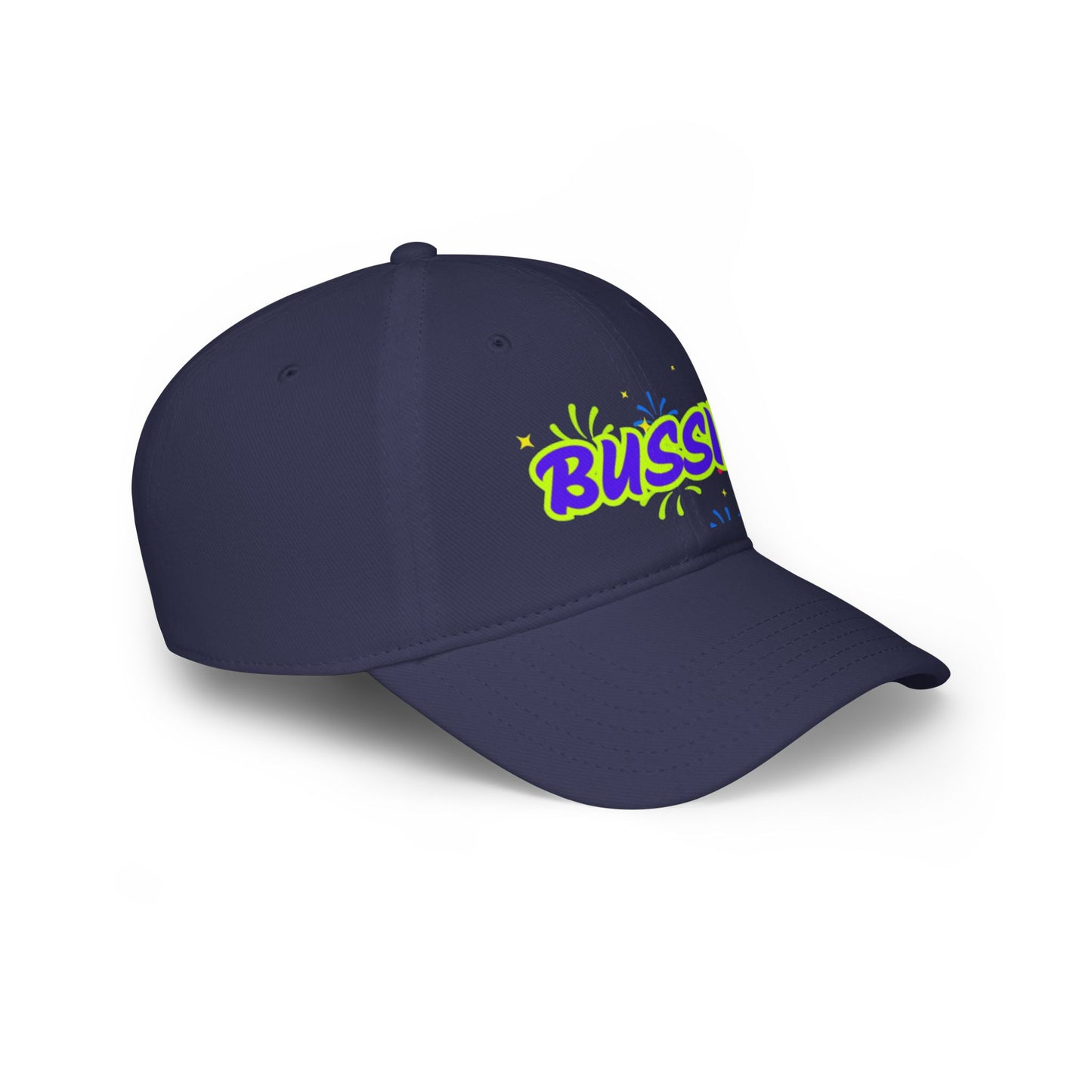 Bussin Low Profile Baseball Cap - Fun Red Cap for Casual Outings & Celebrations