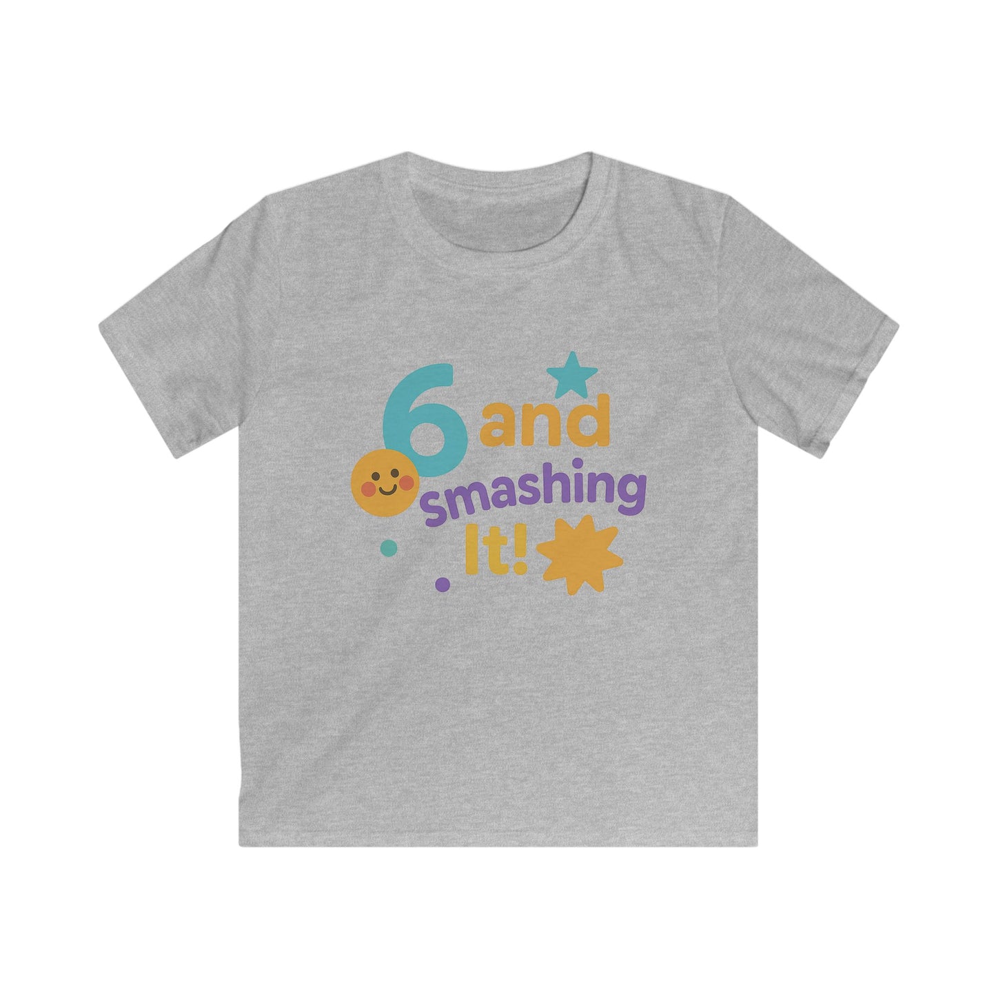 Kids Birthday Celebration Tee, Fun Kids Birthday Shirt, 6th Birthday Gift, Kids Party T-Shirt, Cute Kids Outfit