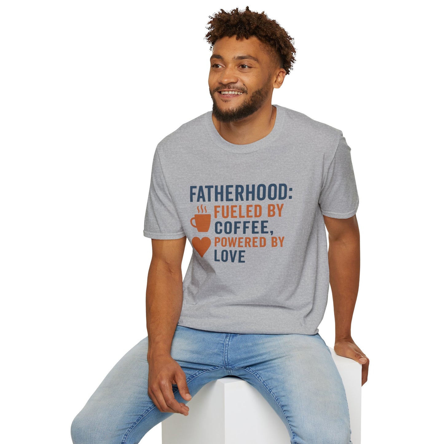 Fatherhood Coffee T-Shirt, Dad Shirt, Gift for Fathers, Unique Father's Day Tee, Casual Love Quote Tee
