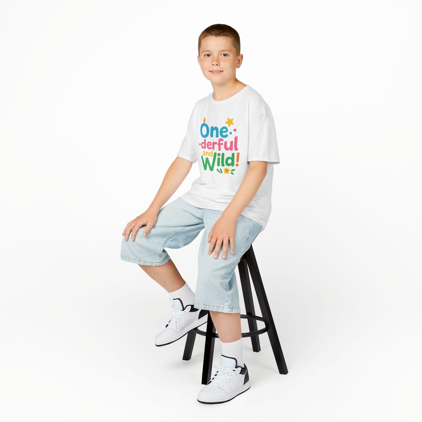 One-derful and Wild Kids Tee, Fun Birthday Gift, Toddler T-Shirt, Playful Cotton Shirt, Colorful Kids Apparel