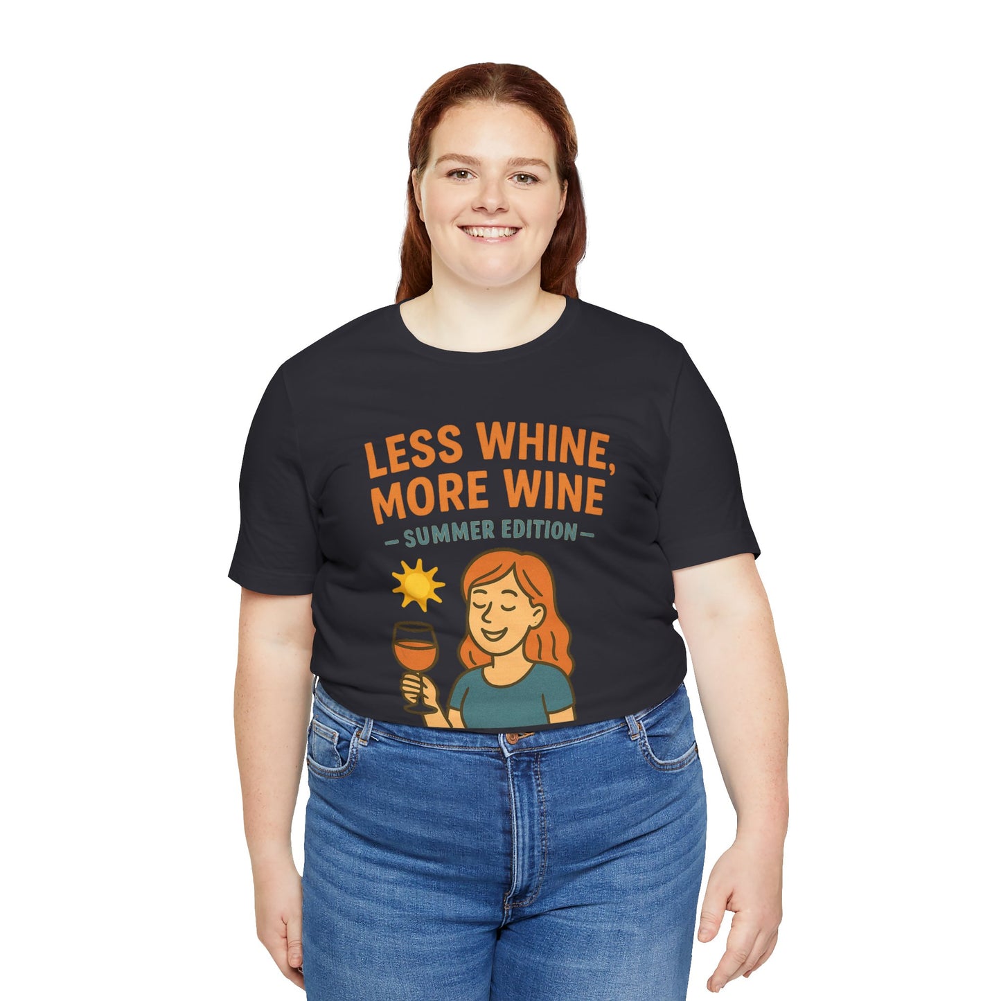 Less Whine, More Wine Tee | Fun Unisex Summer Shirt, Vintage Wine Lover Gift, Relaxed Fit Graphic Tee, Casual Wear, Party Outfit