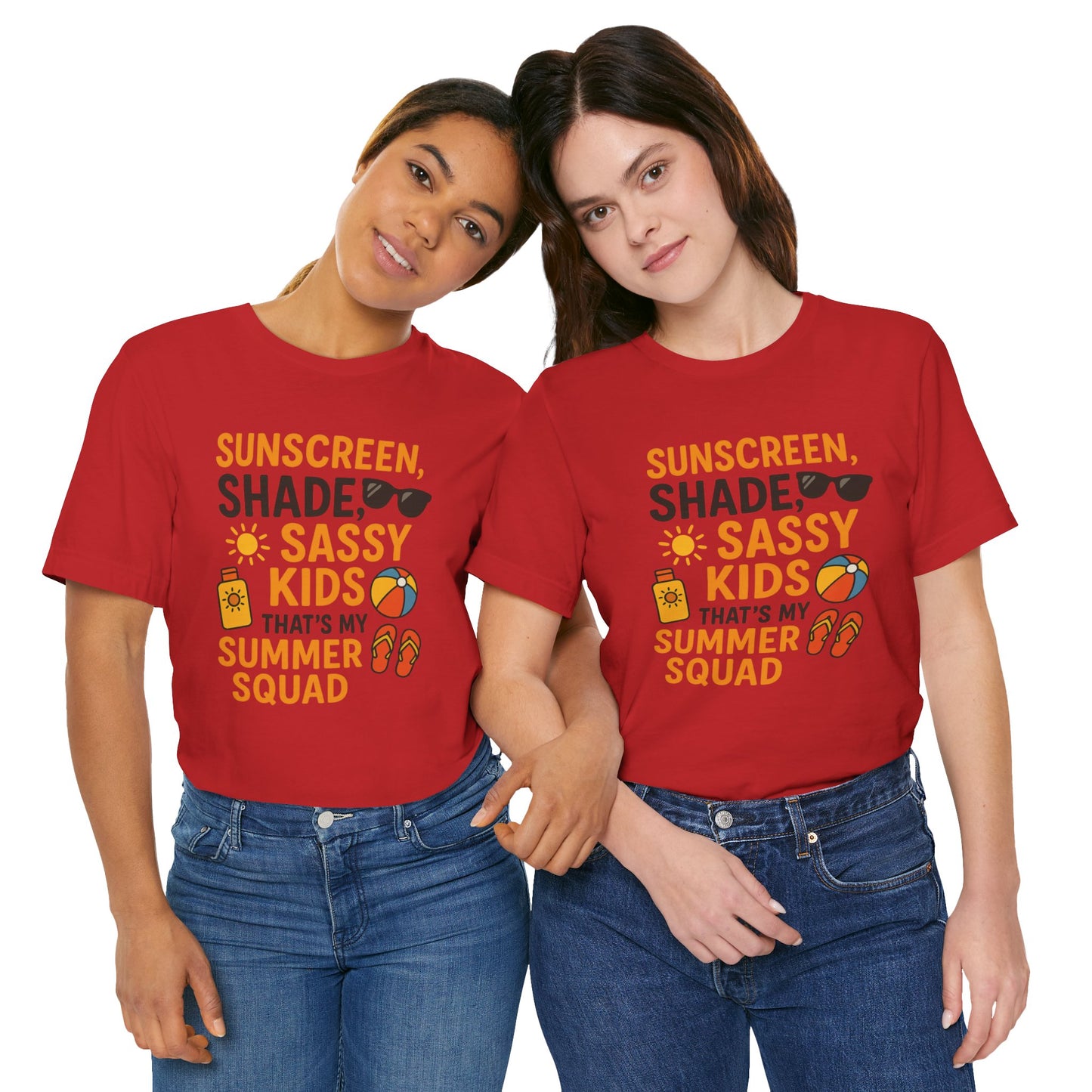 Sassy Summer Squad Tee - Fun Unisex T-Shirt for Family Outings, Beach Days, Summer Parties, Mom Gift, Kids Activity