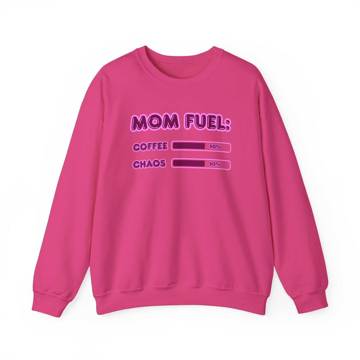 Mom Fuel Crewneck Sweatshirt - Comfortable and Fun Gift for Moms